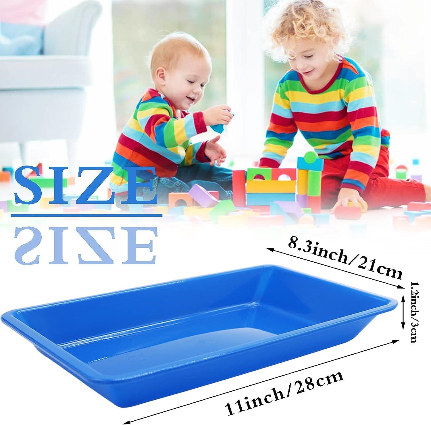 10 Pack Activity Plastic Art Trays Crafts Organizer Tray Multicolor Serving  Trays for DIY Projects Painting Beads