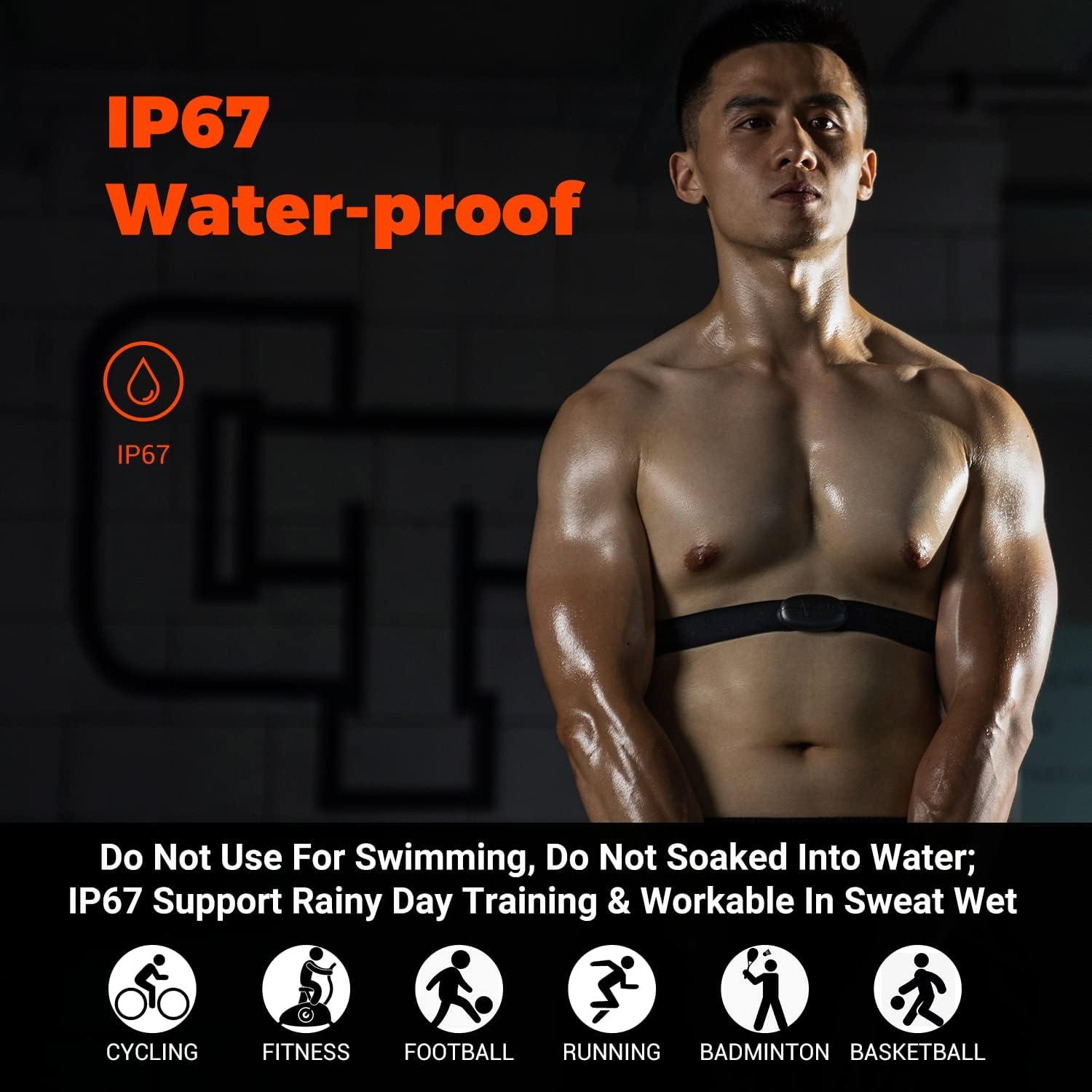 COOSPO H6 Heart Rate Monitor Chest Strap Bluetooth 4.0 ANT IP67