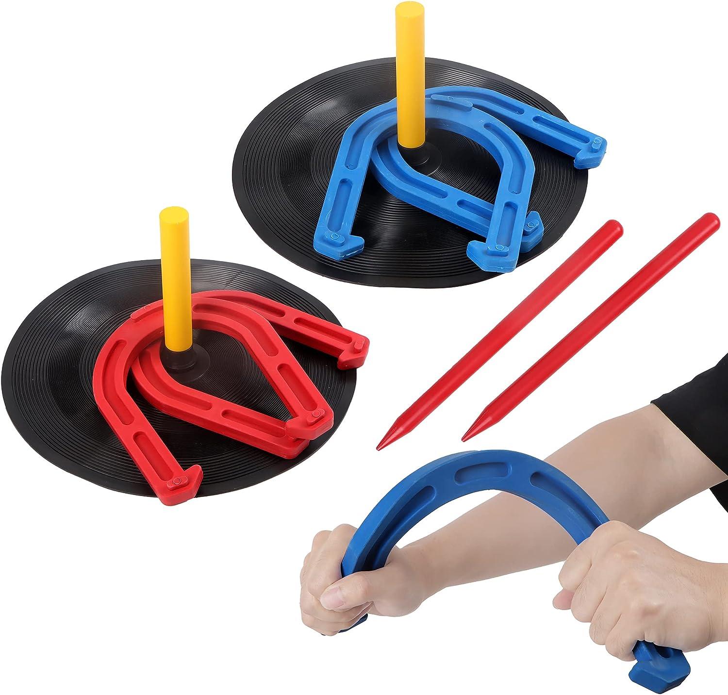 Hey! Play! Rubber Horseshoes Game Set For Outdoor And, 52 OFF