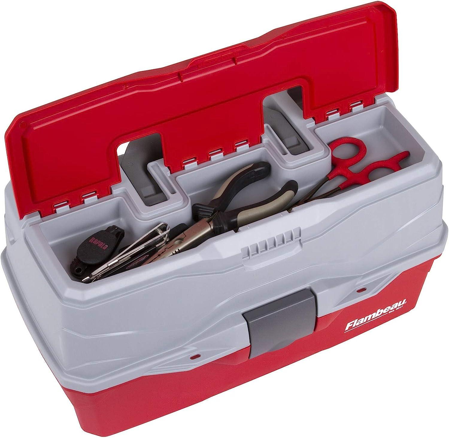  Flambeau Outdoors 6381TB 1-Tray Classic Tray Tackle Box,  Portable Tackle Storage - Green/Gray : Sports & Outdoors