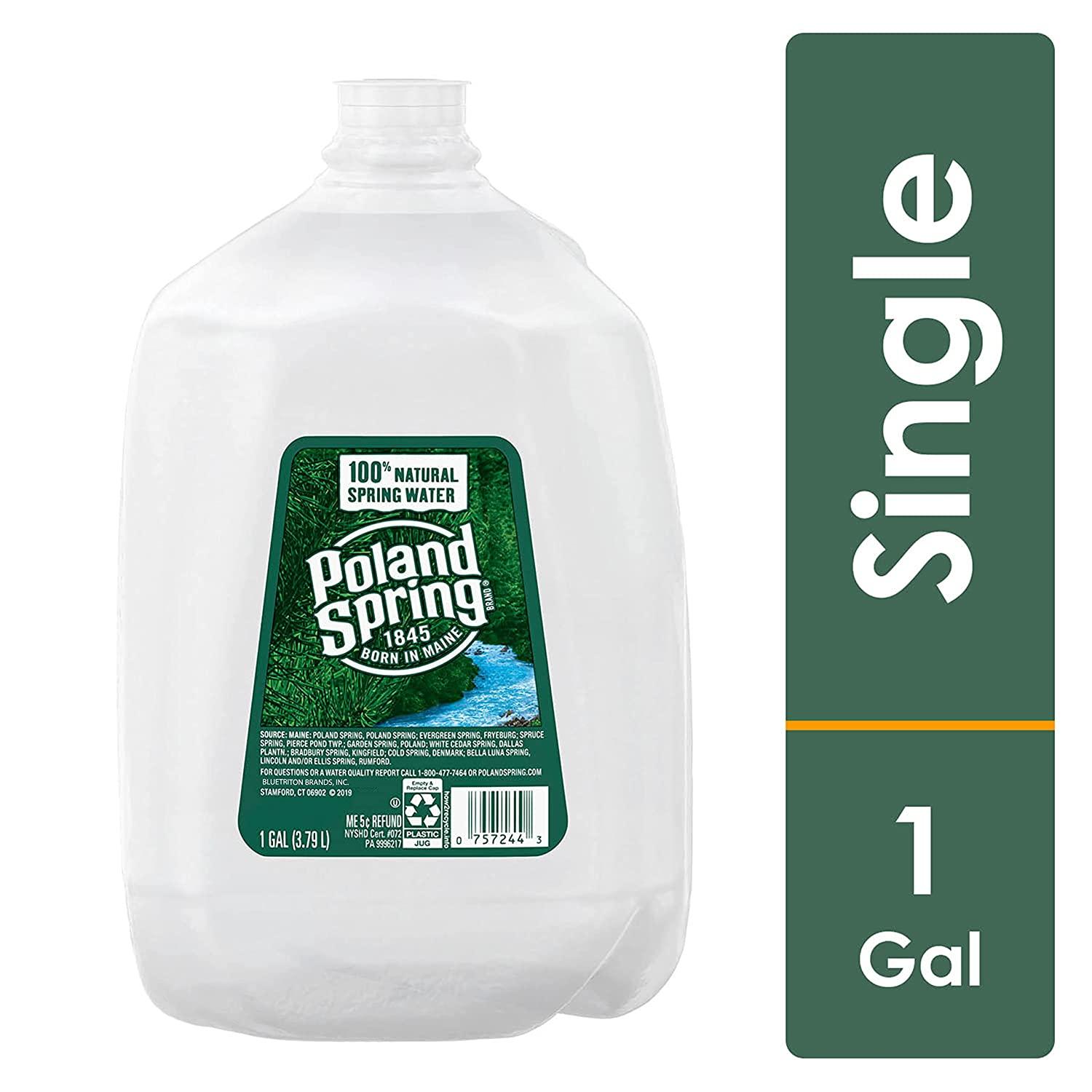Poland Spring, Spring Water, 1 Gallon Jug 128 Fl Oz (Pack of 1)