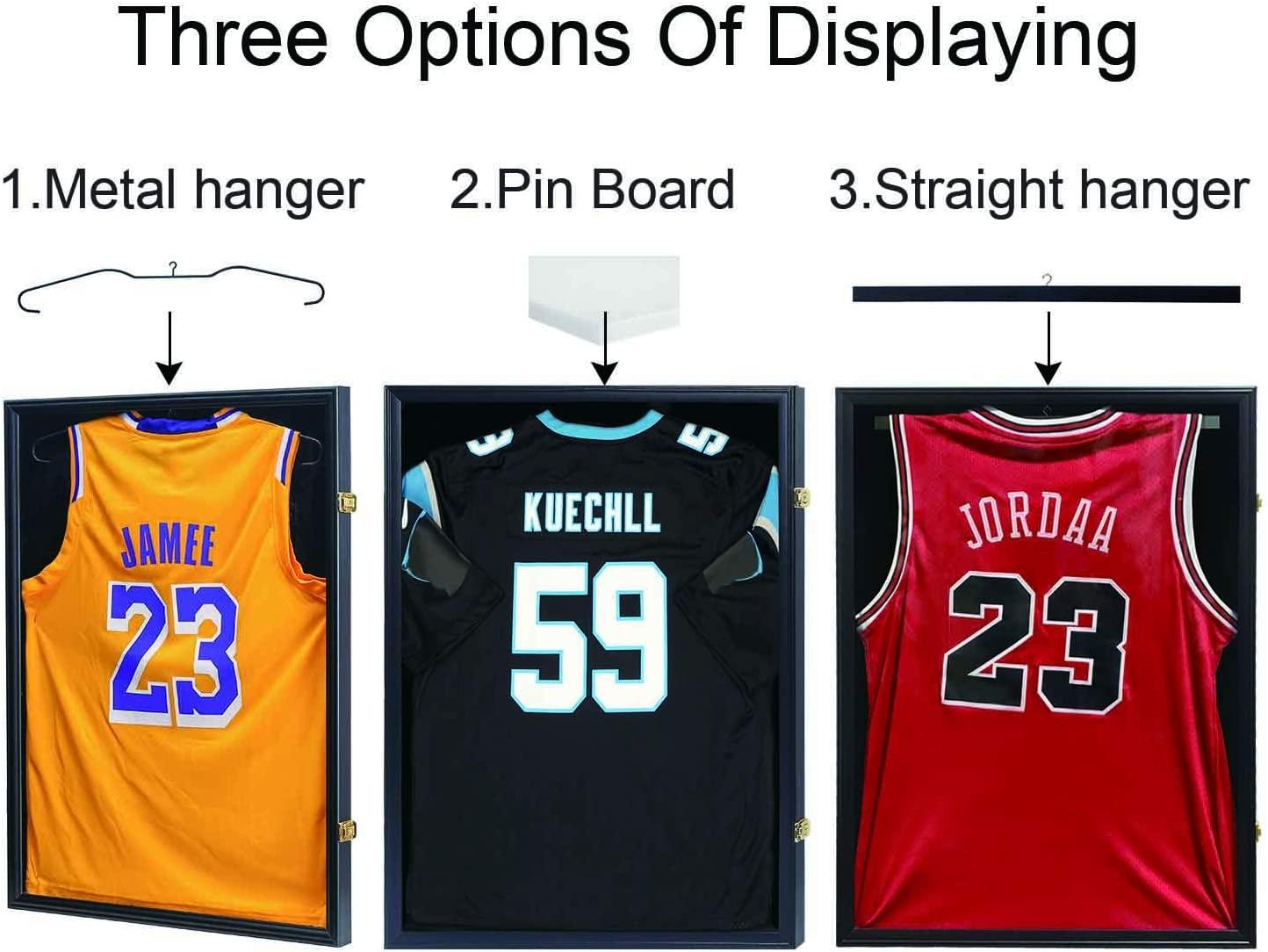 IHEIPYE Lockable Jersey Display Case with UV Protection Large