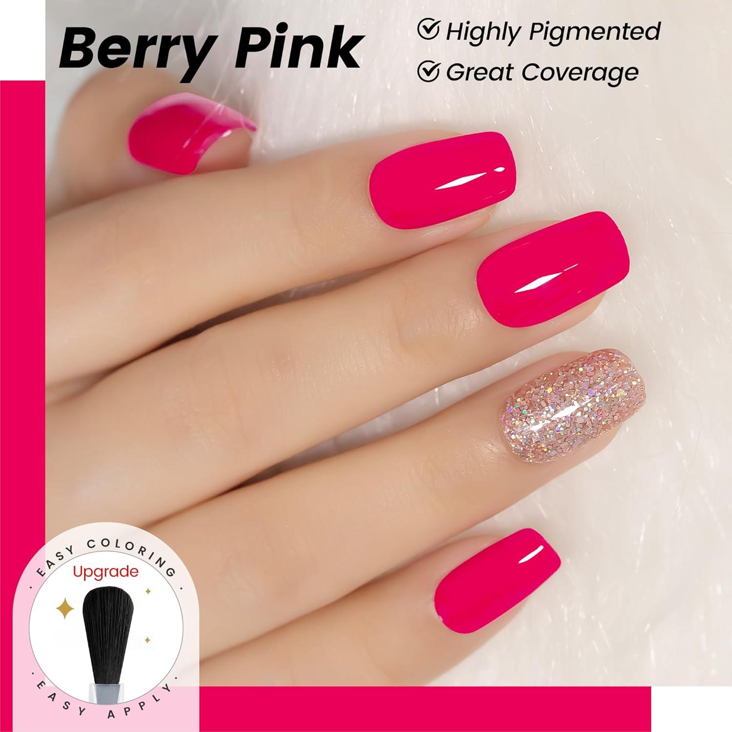Bright Berry-Glitz Nail Trend