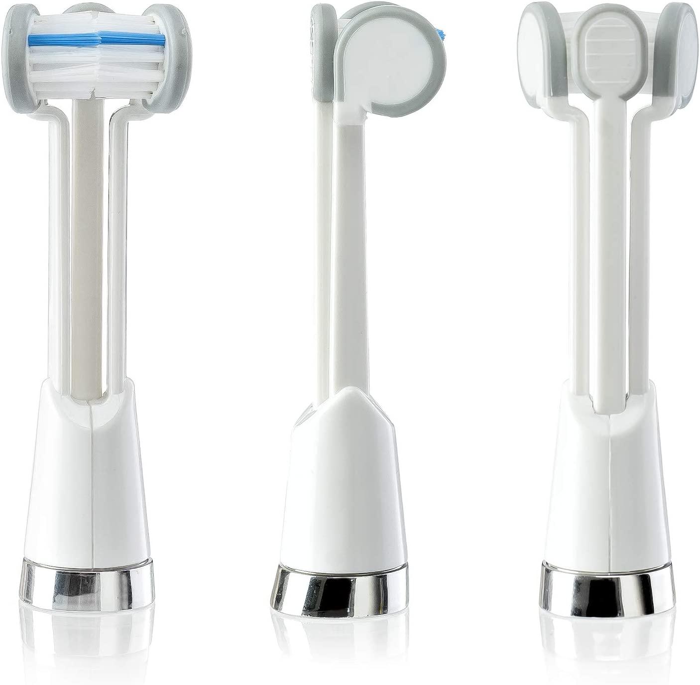 Triple Bristle Kids Sonic Toothbrush Replacement Heads Patented 3 Brush