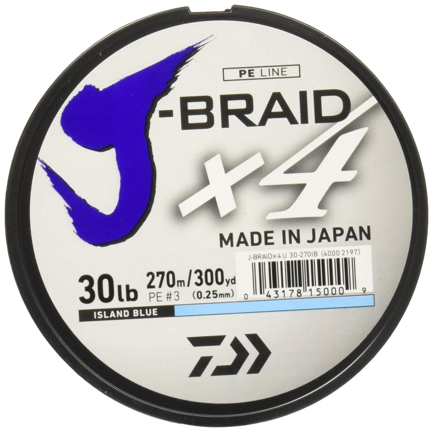 Daiwa J-Braid x4 Filler Spool 30 Lb Island Blue ISLAND BLUE