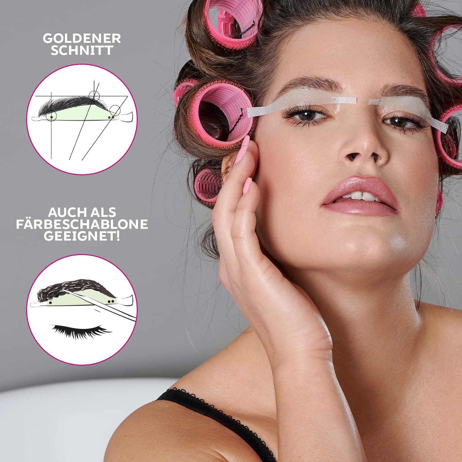 Andmetics Eyebrow Wax Strips for Women Perfect Natural Eyebrow Shape