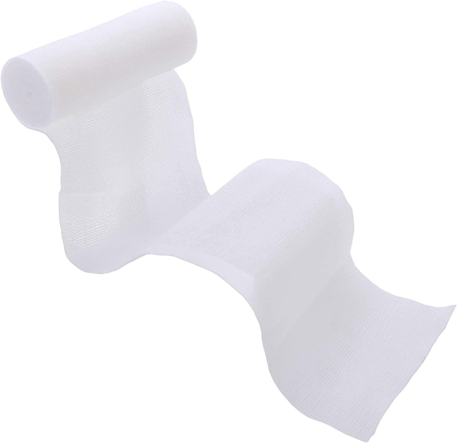 Hospora Medical Elastic Cotton Gauze Roll 4 x 1112ft 24 Pack, for Vet Injuries & Swelling