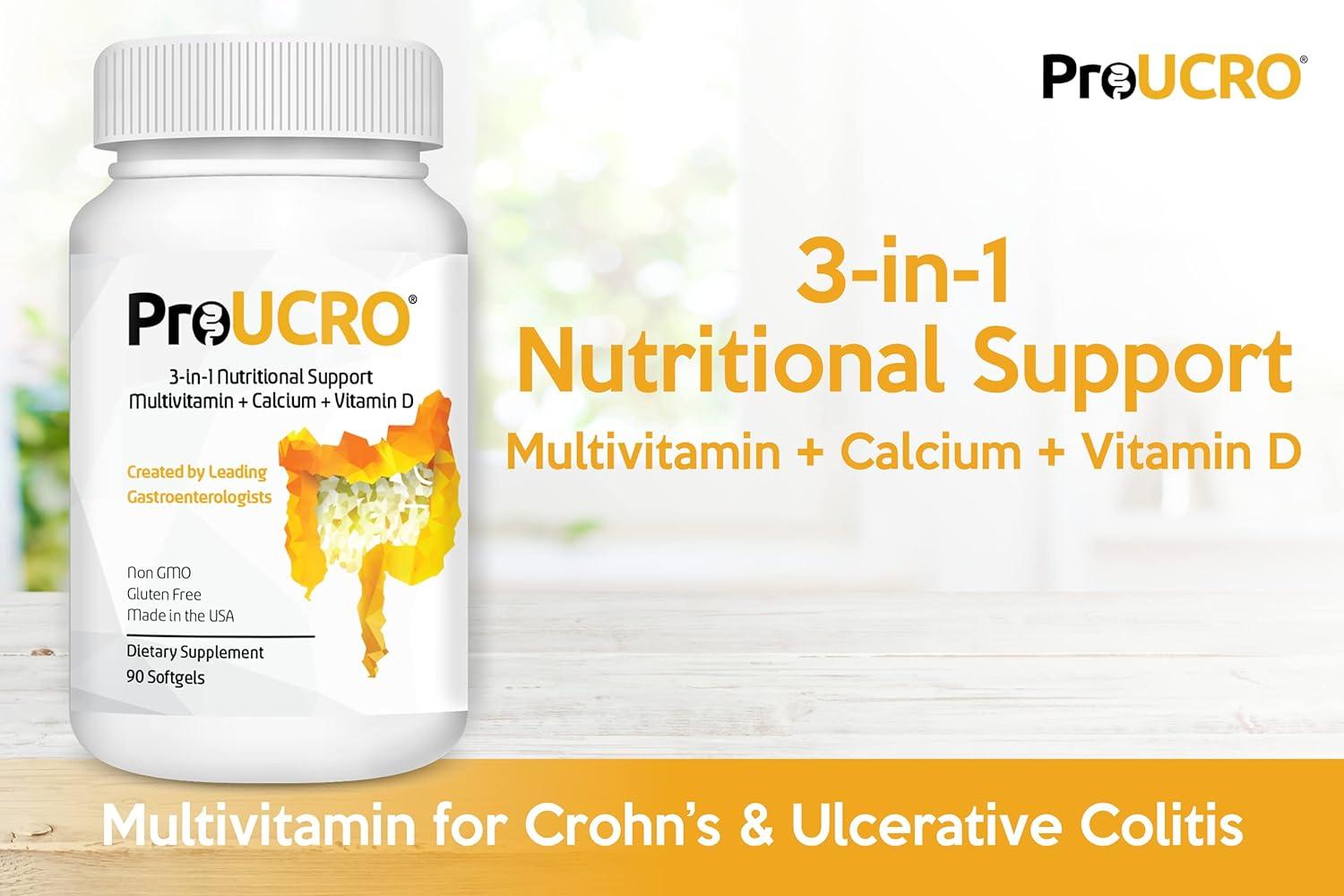 ProUCRO Gut Multivitamins Nutritional Support for IBD Softgels 30Day