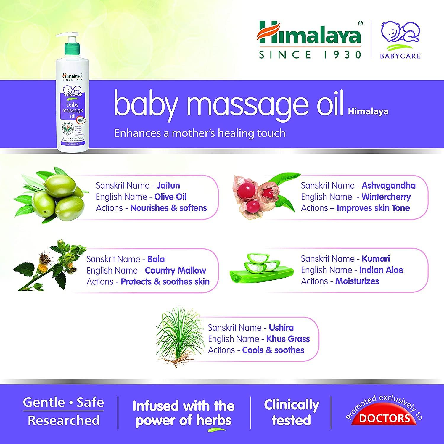 Himalaya body oil for baby shop