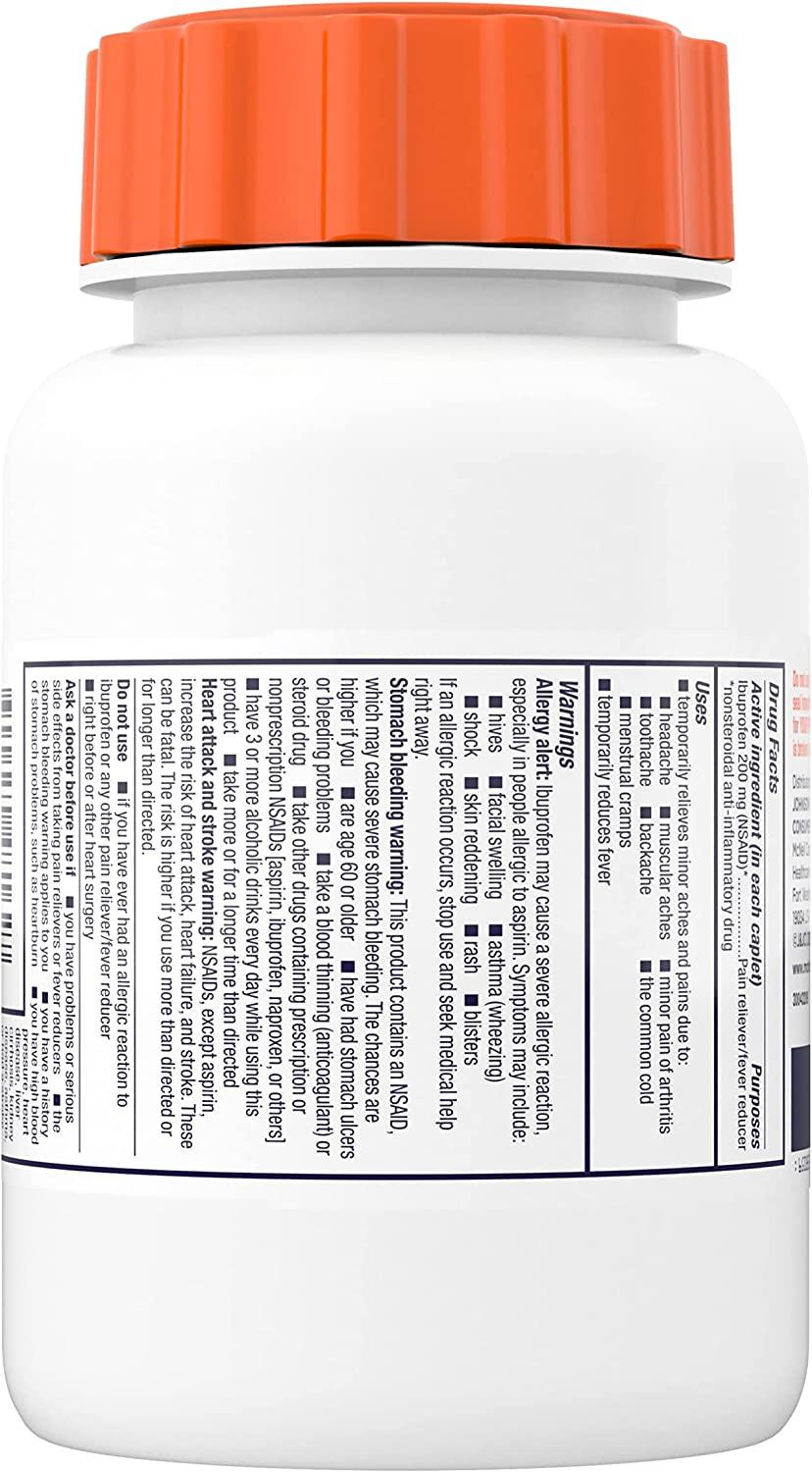 Motrin IB, Ibuprofen 200mg Tablets for Fever, Muscle Aches, Headache & Backache, 225 Ct