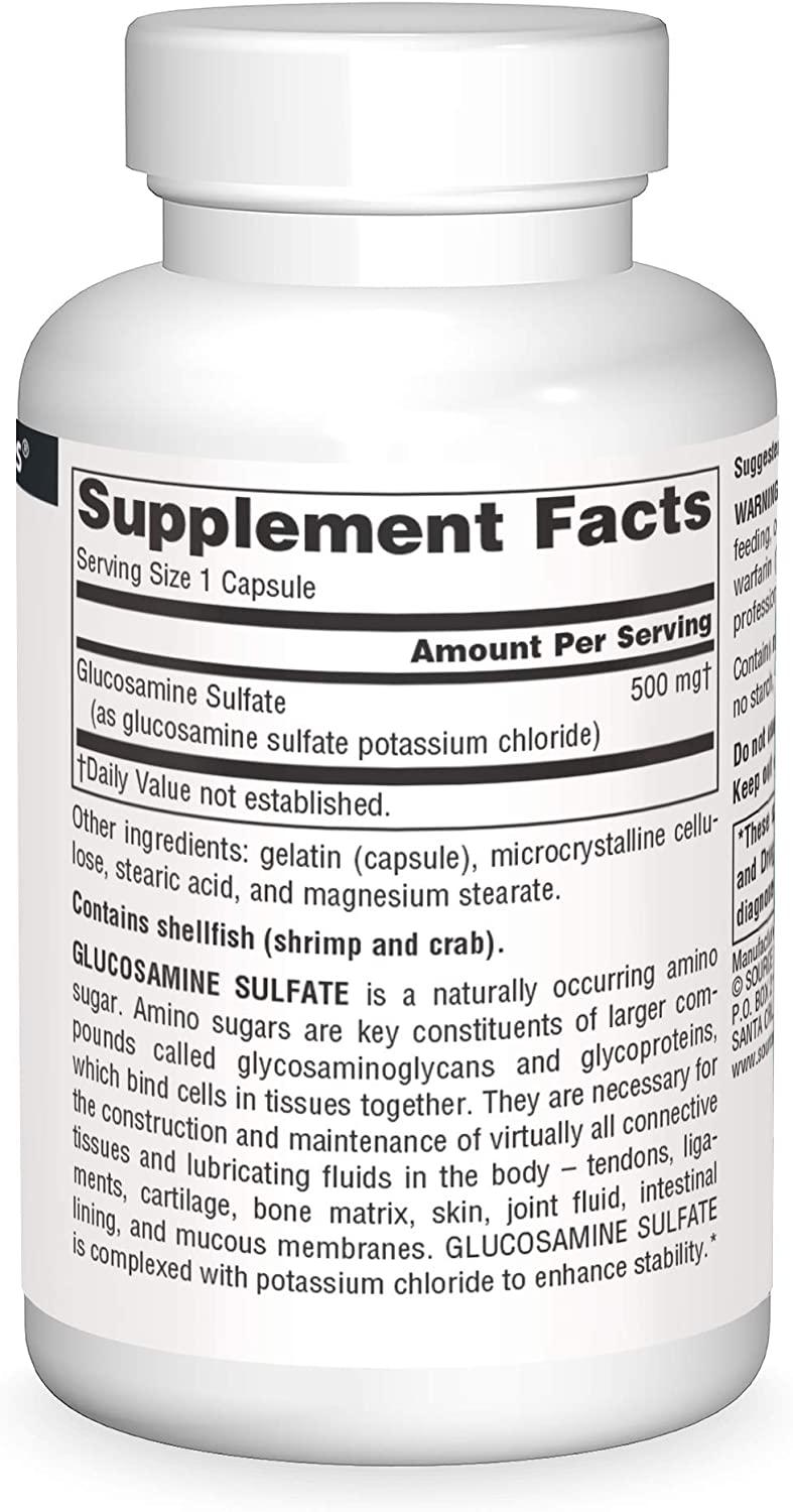 Source Naturals Glucosamine Sulfate 500 mg 60 Capsules