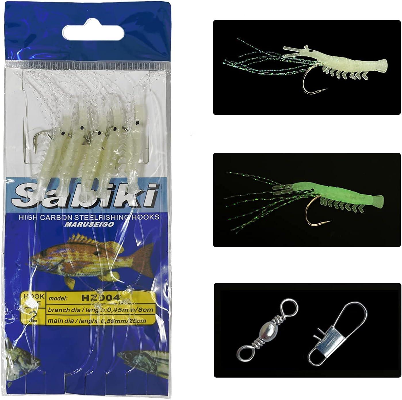Skipaelf Luminous Sabiki Rig Set - 20 Pack | Surf Fishing Bait Rigs ...