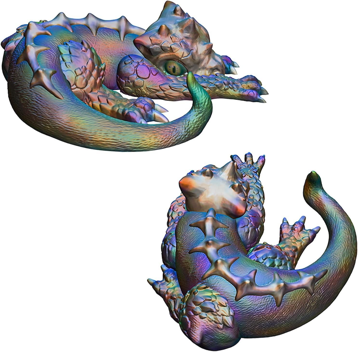 KAKIWYHHH Water Dragon 3D Epoxy Resin Silicone Mold for Fondant Sugar Craft Cake Topper Decorating Polymer Clay Plaster