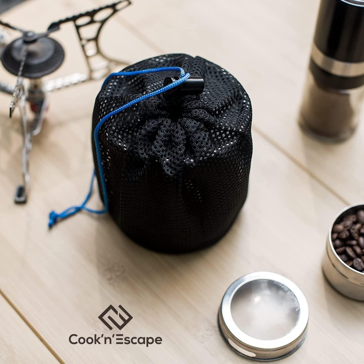 COOK'N'ESCAPE Tasse Camping Mug INOX en Titane de 300 ML avec