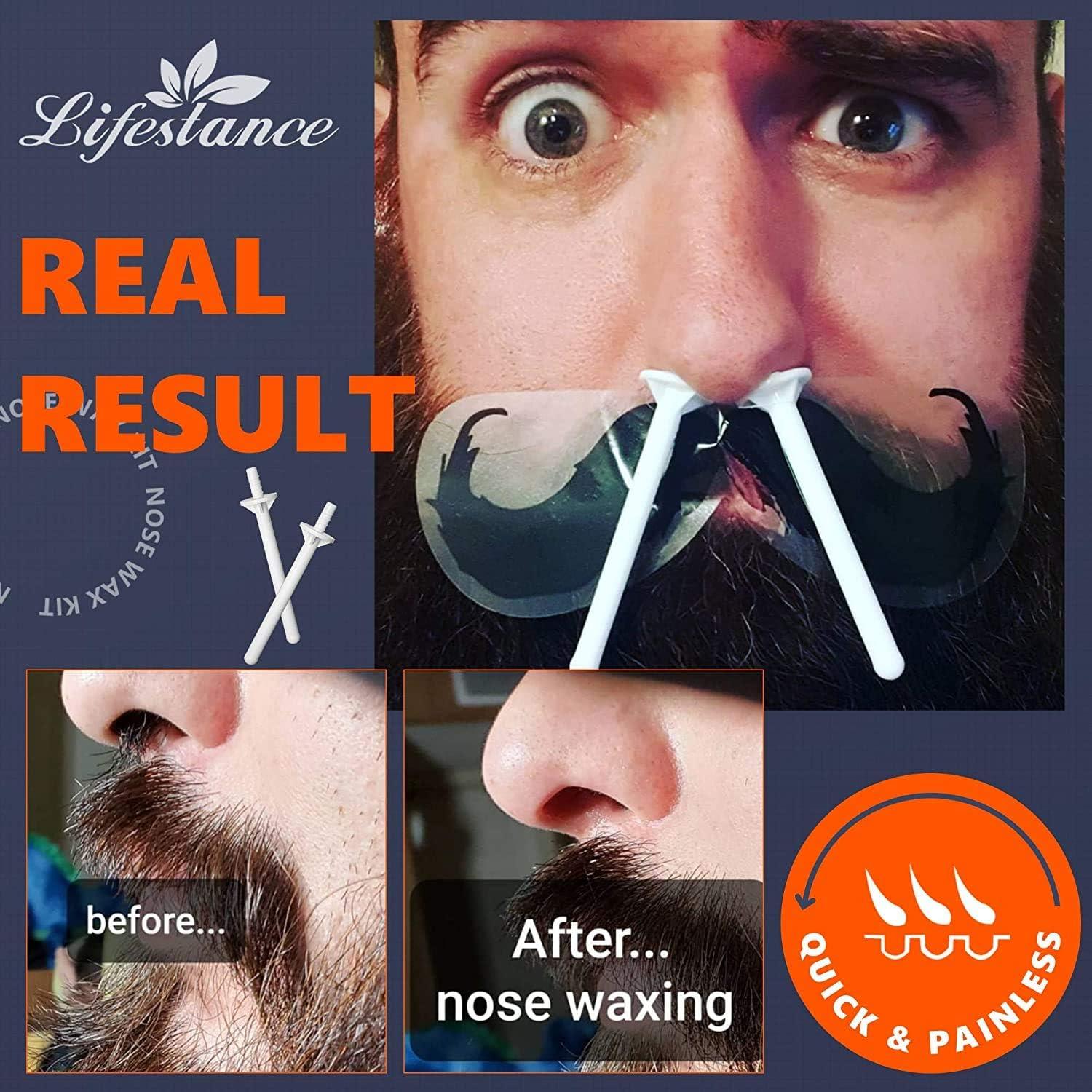 Lifestance Nose Wax Kit Nose Waxing Kit for Men with 80g Nose Wax