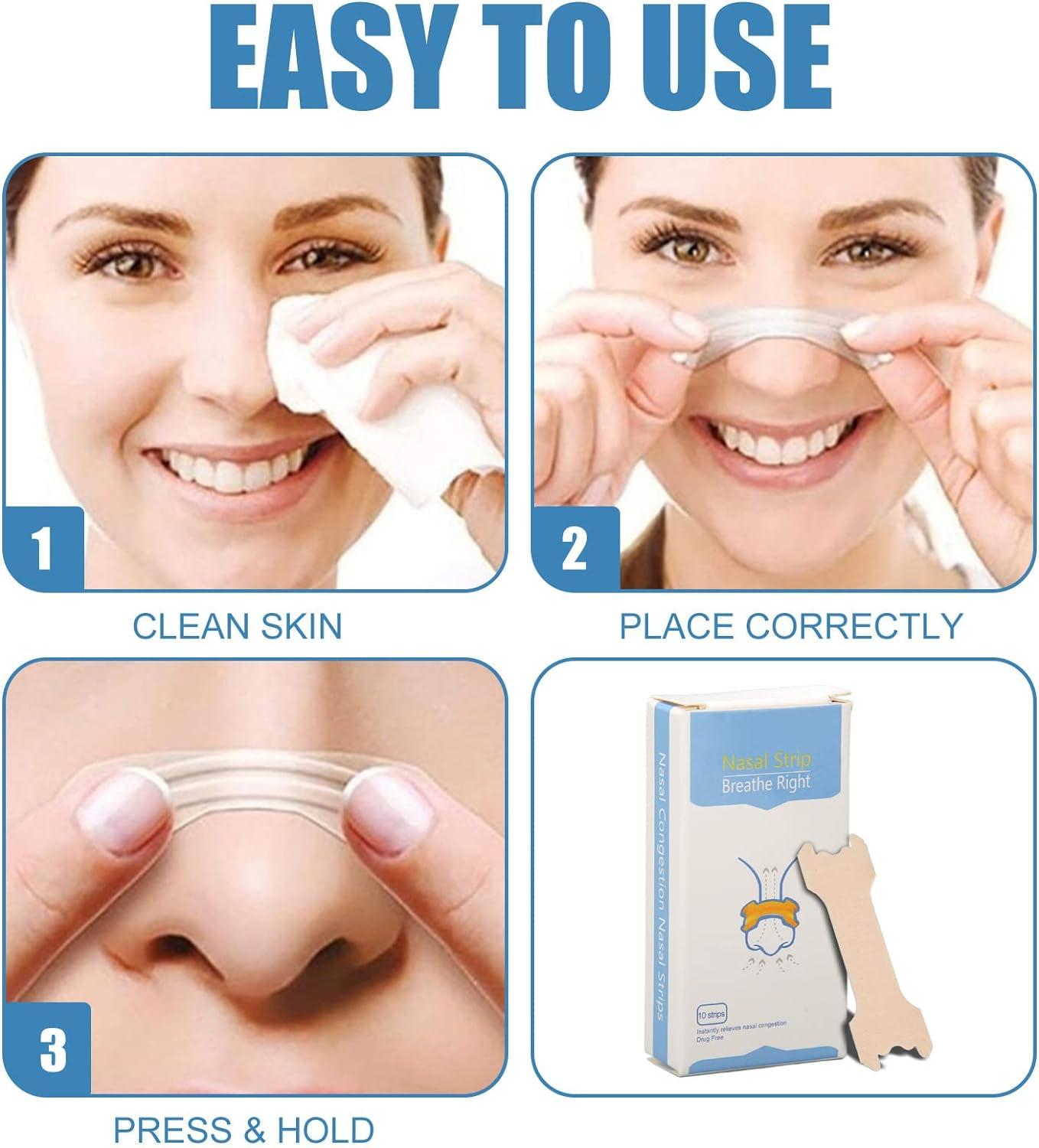 Nasal Strips Relieves Nasal Congestion Improves Sleep Quality Relieves