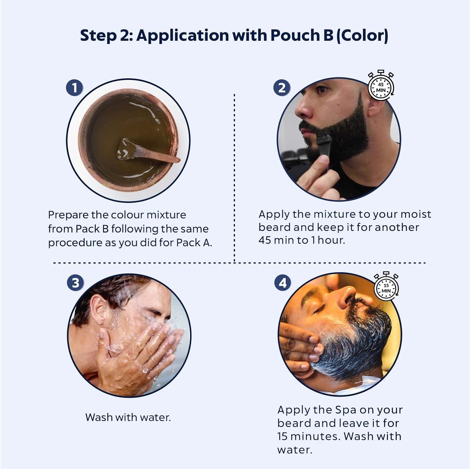 Indus Valley 100% Botanical Hypoallergenic Mustache & Beard Color for ...