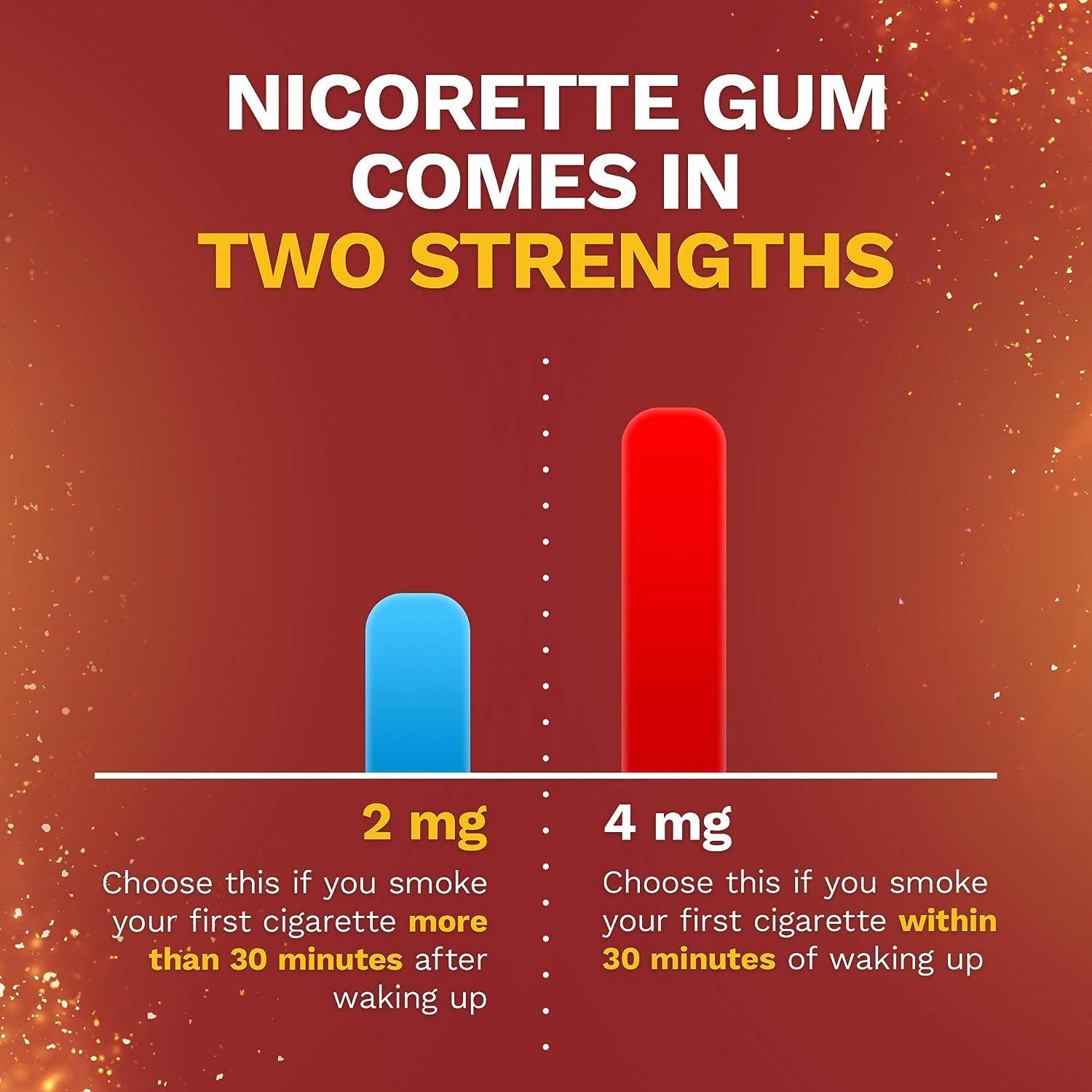 how many cigarettes is 2mg of nicotine gum Nicorette 2mg Nicotine Gum - Stop Smoking Aid for Effective Nicotine  Replacement Therapy | Buy Now with Express International Delivery