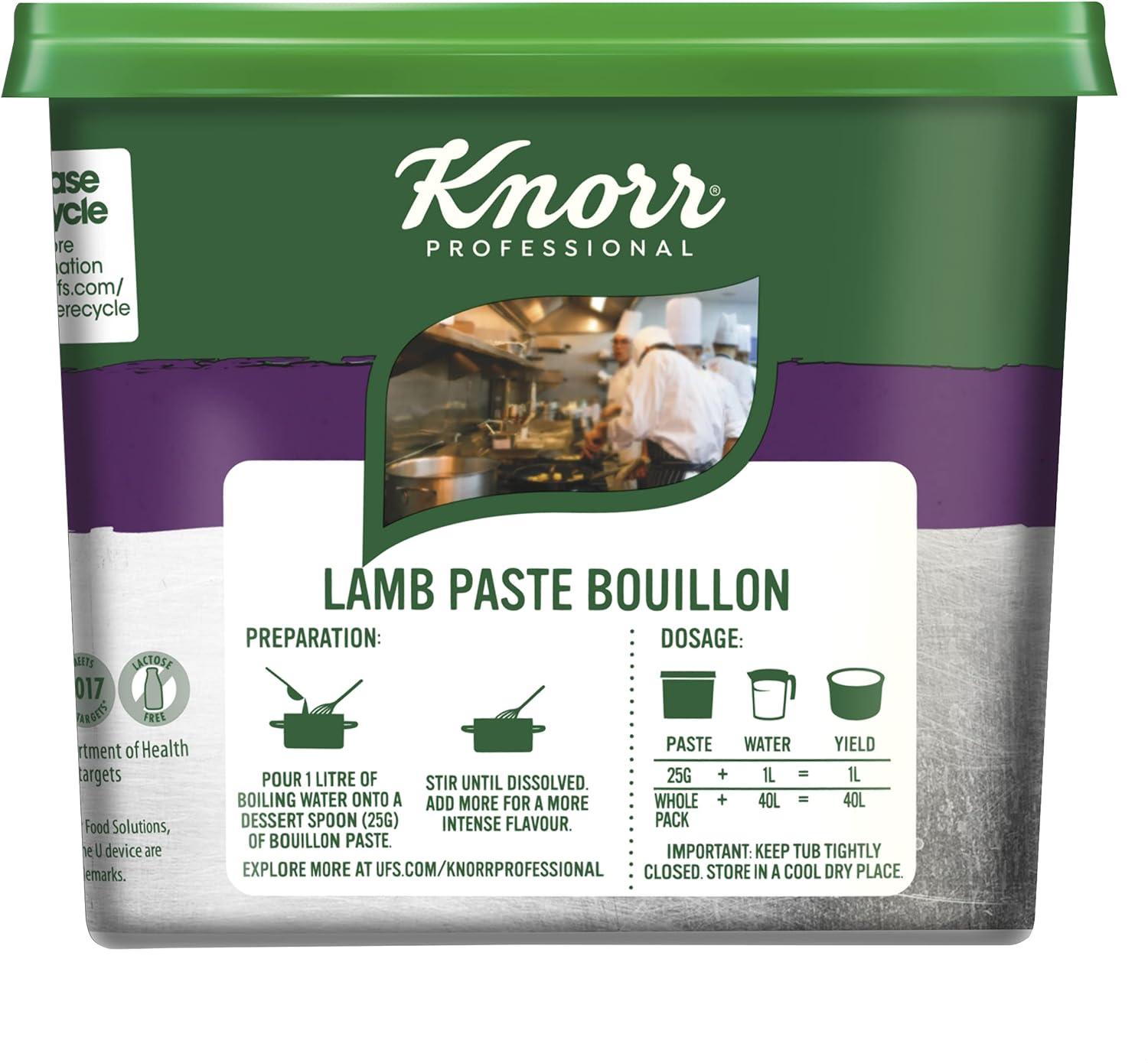 Knorr Gluten Free Lamb Paste Bouillon 1 kg & Gluten Free Rich Vegetable