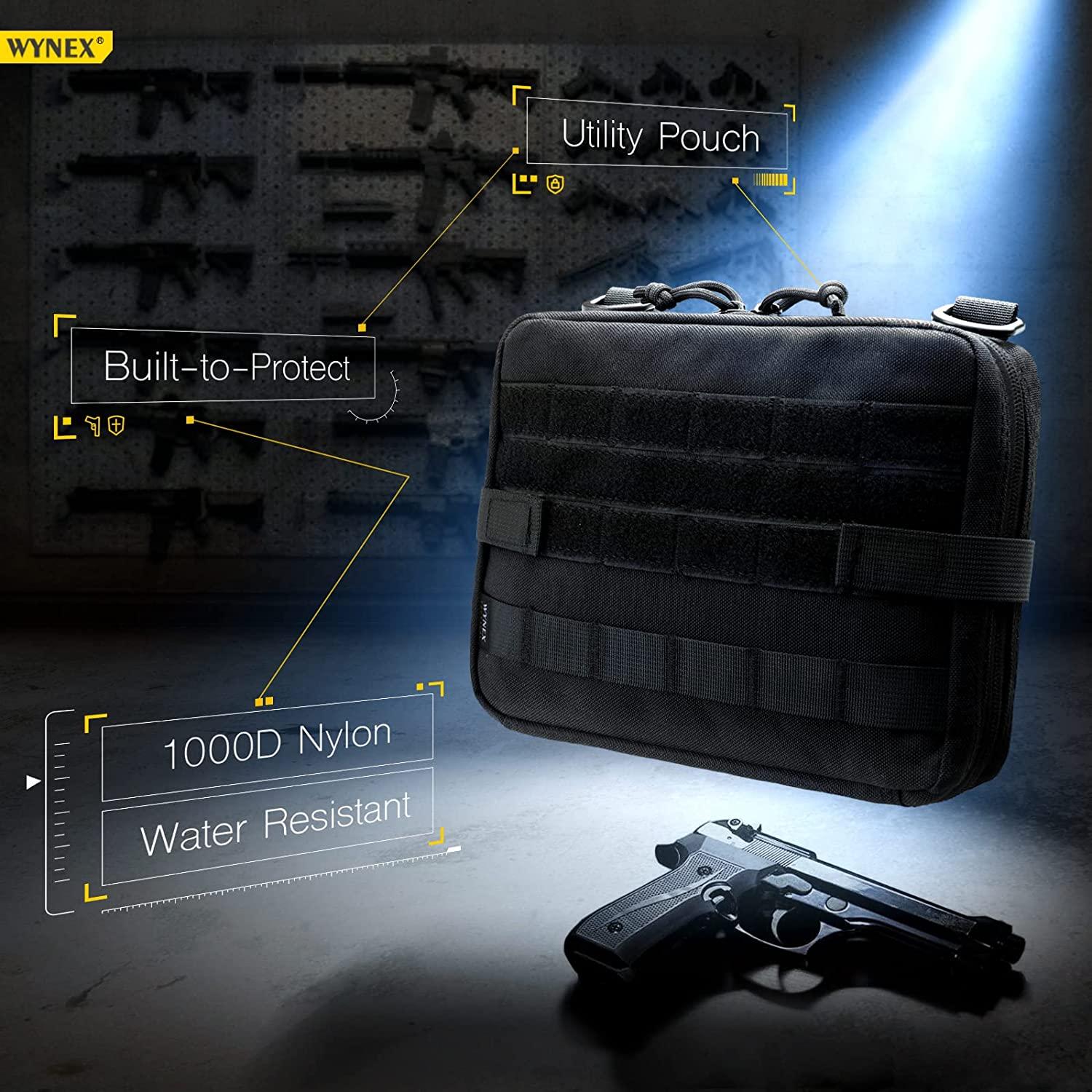 WYNEX Tactical Admin Molle Pouch 1000D Nylon EDC Utility Bag