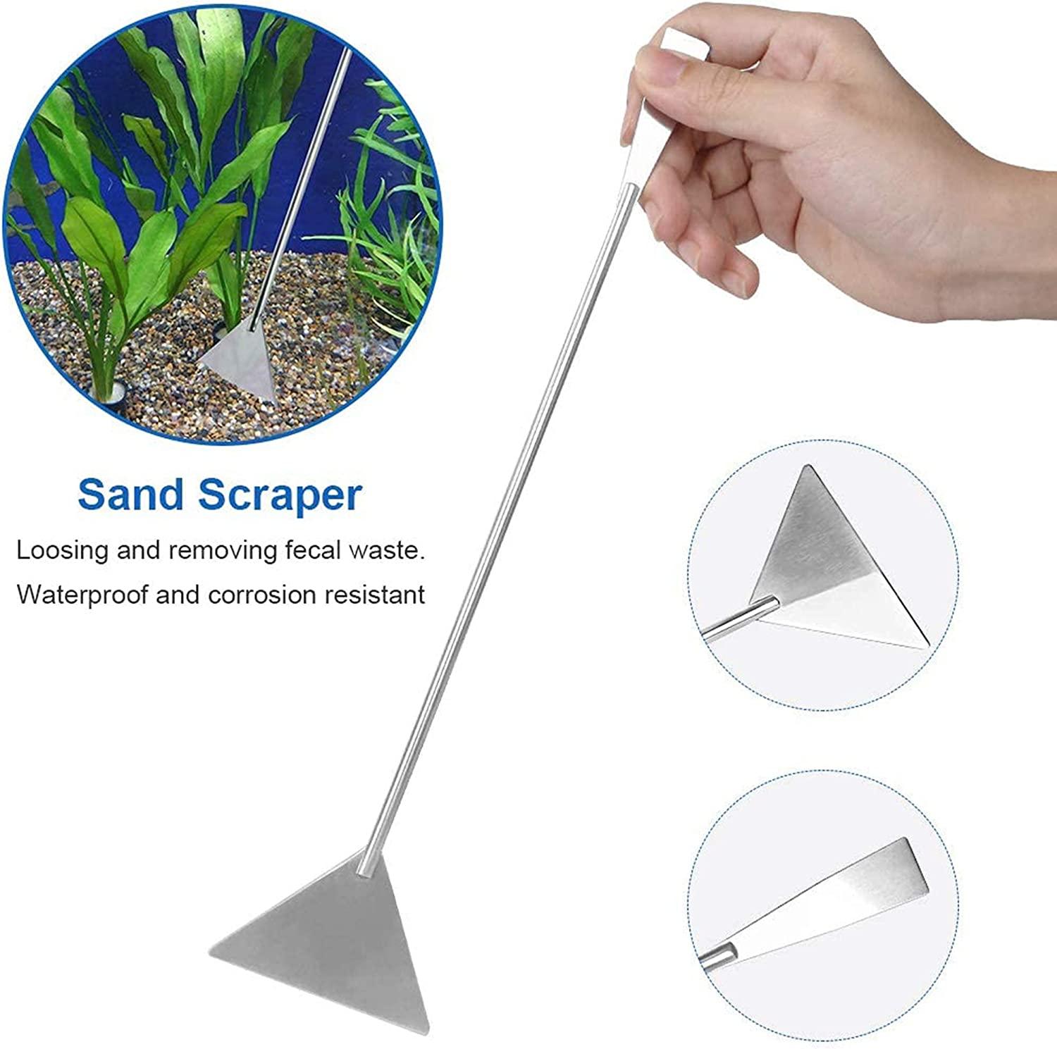 Lxiyu 7 in 1 Aquarium Aquascaping Tools Kits,Stainless Steel Aquarium