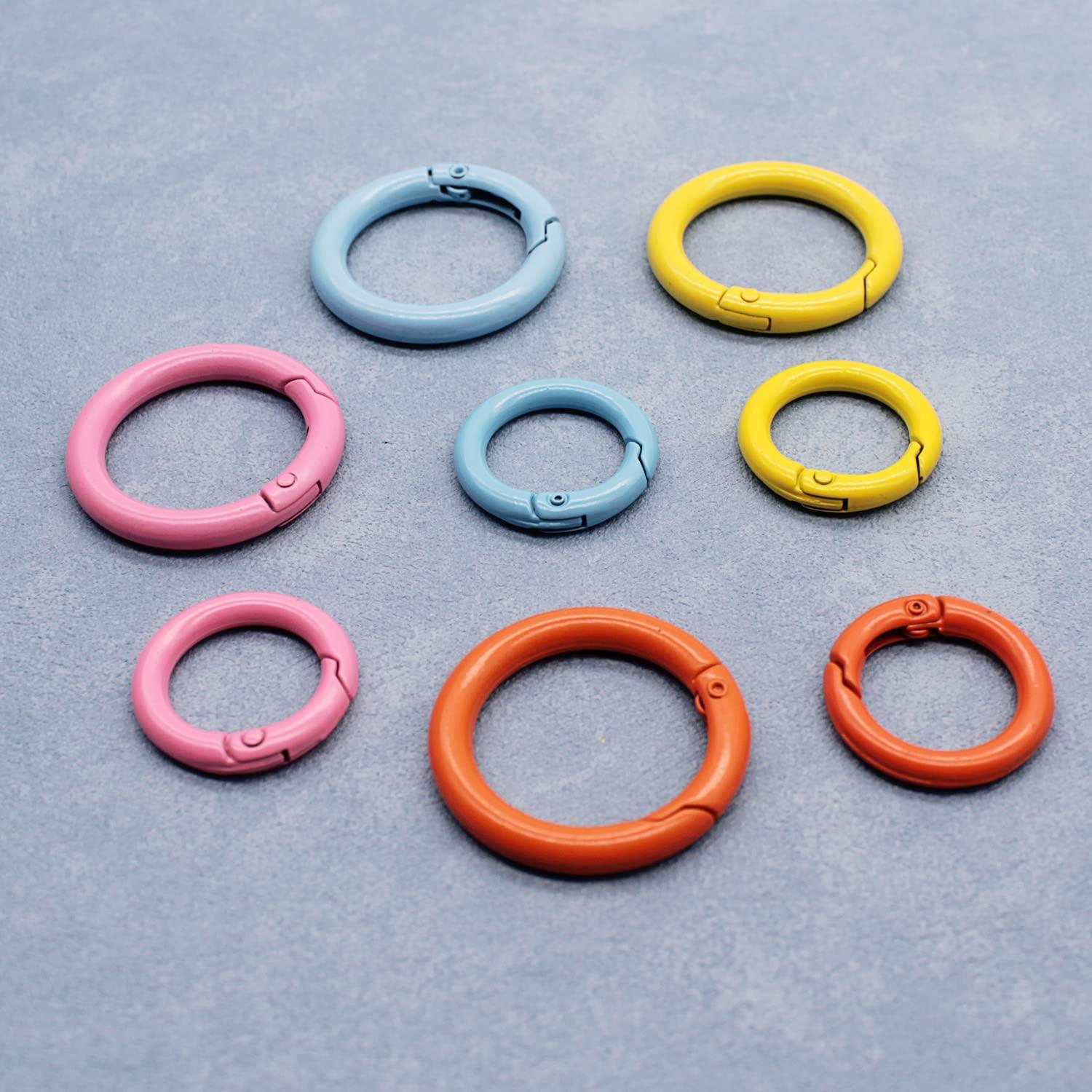 Round Key Rings Metal Flat Split Key Ring Bulk For Crafts Circular