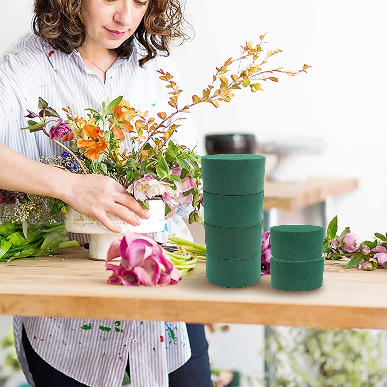 Prashent 3Pcs Floral Foam Blocks,Green Wet Dry Flower Foam Plant Foam for  Fresh & Artificial Flower Arrangements DIY Craft 5.5”L x 3.1”W x 1.7”H :  Arts, Crafts & Sewing 