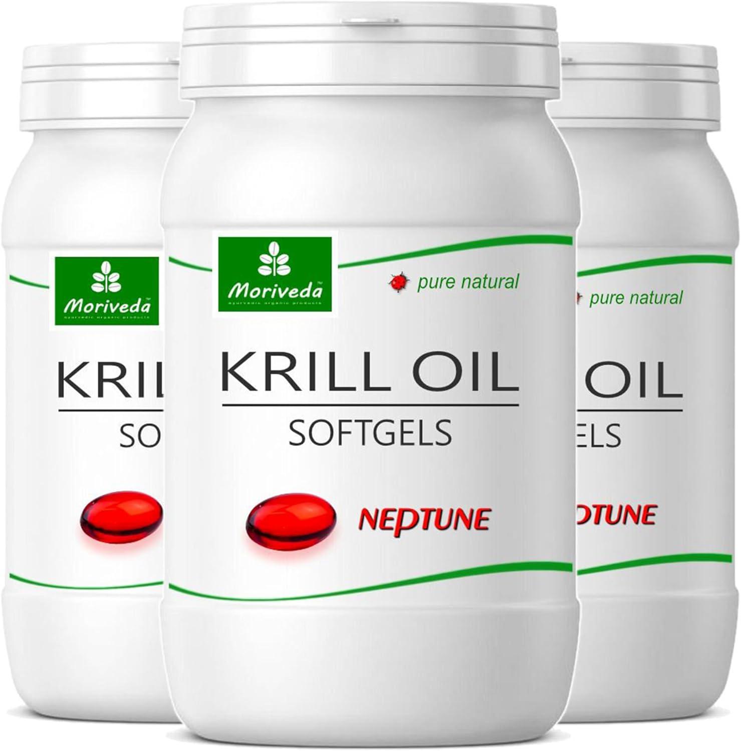 MoriVeda Neptune Krill Oil Capsules I Omega 369 astaxanthin