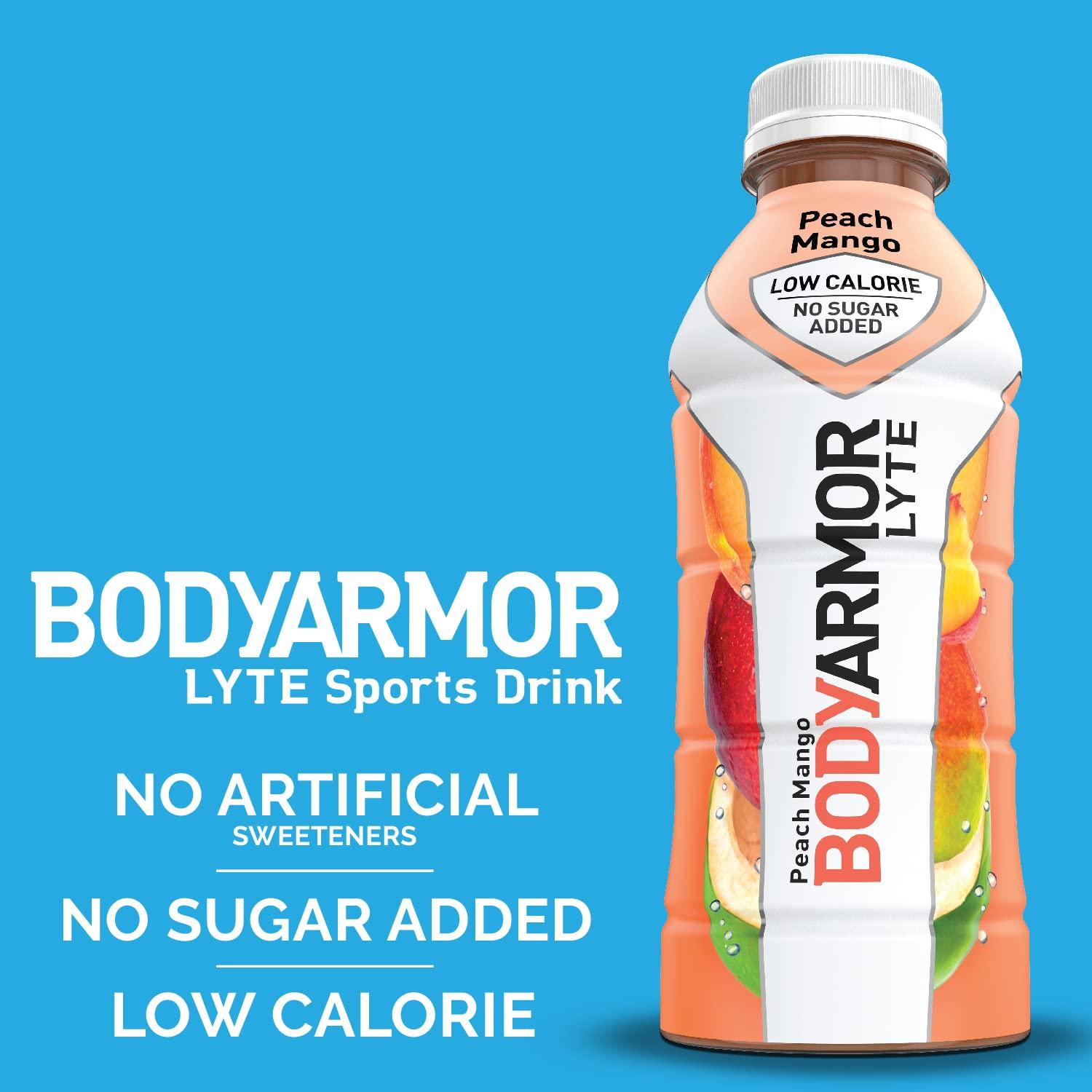 BODYARMOR Lyte Sports Drink LowCalorie Beverage, Natural Flavors With Vitamins, Potassium