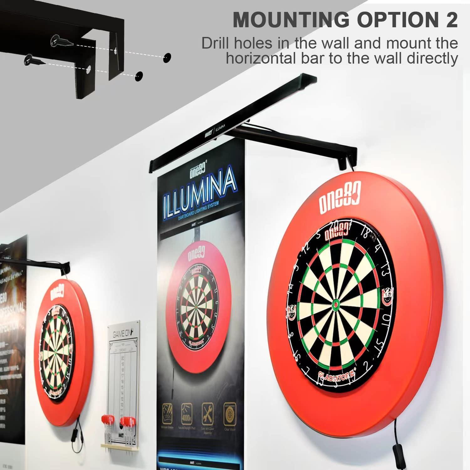 ONE80 ILLUMINA Dartboard Lighting System, Minimum Shadow and Clear