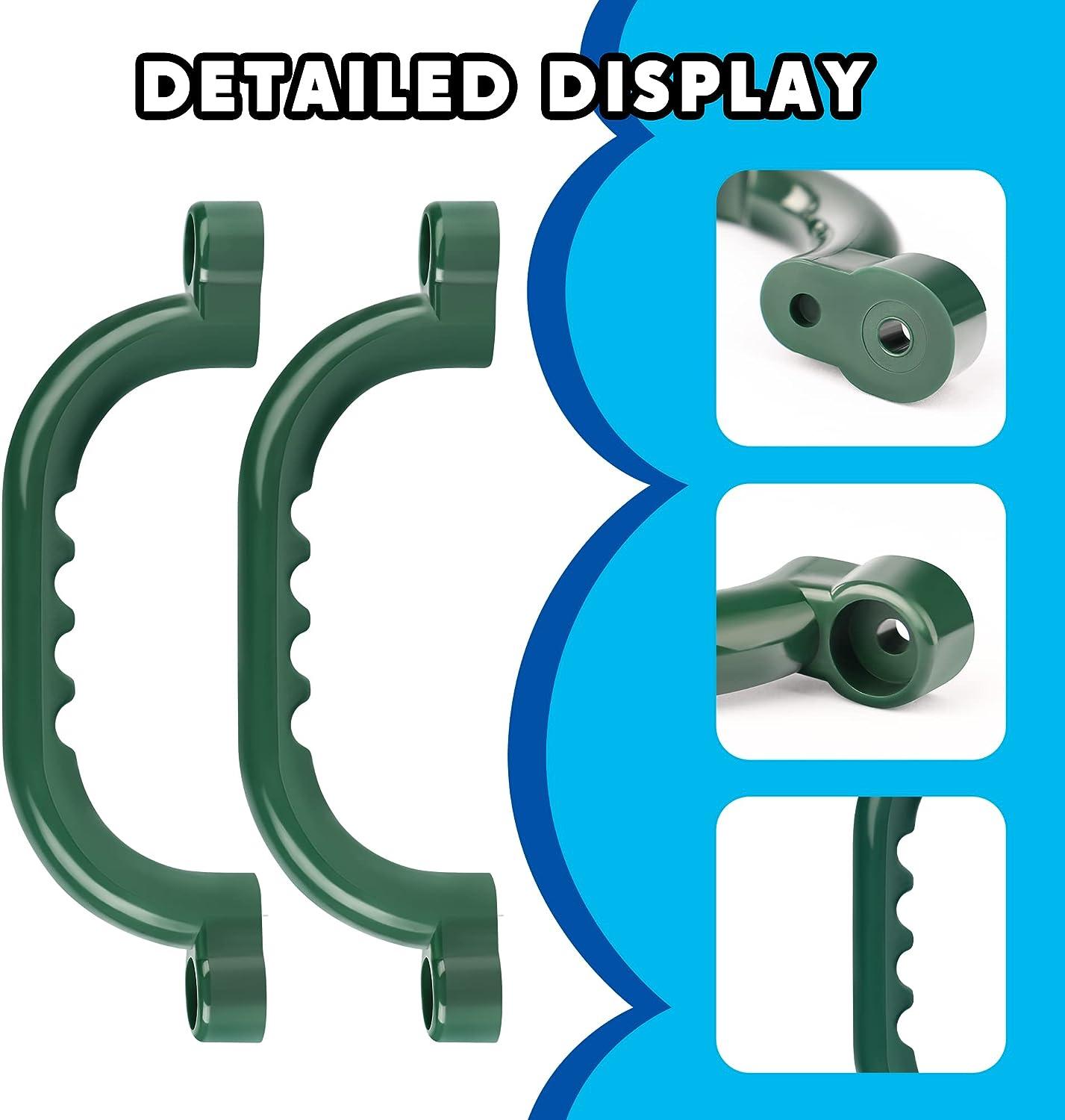 TURFEE 8 Pack Playground Safety Handles Set Swing Set Kids Safety Hand