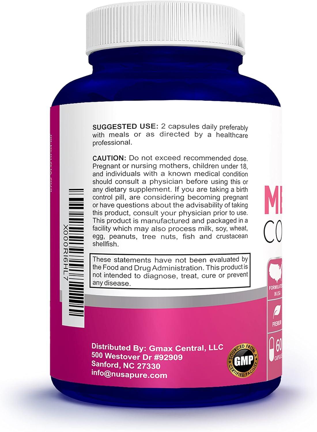 Menopause Complex with Black Cohosh 60 Capsules Herbal Ingredients