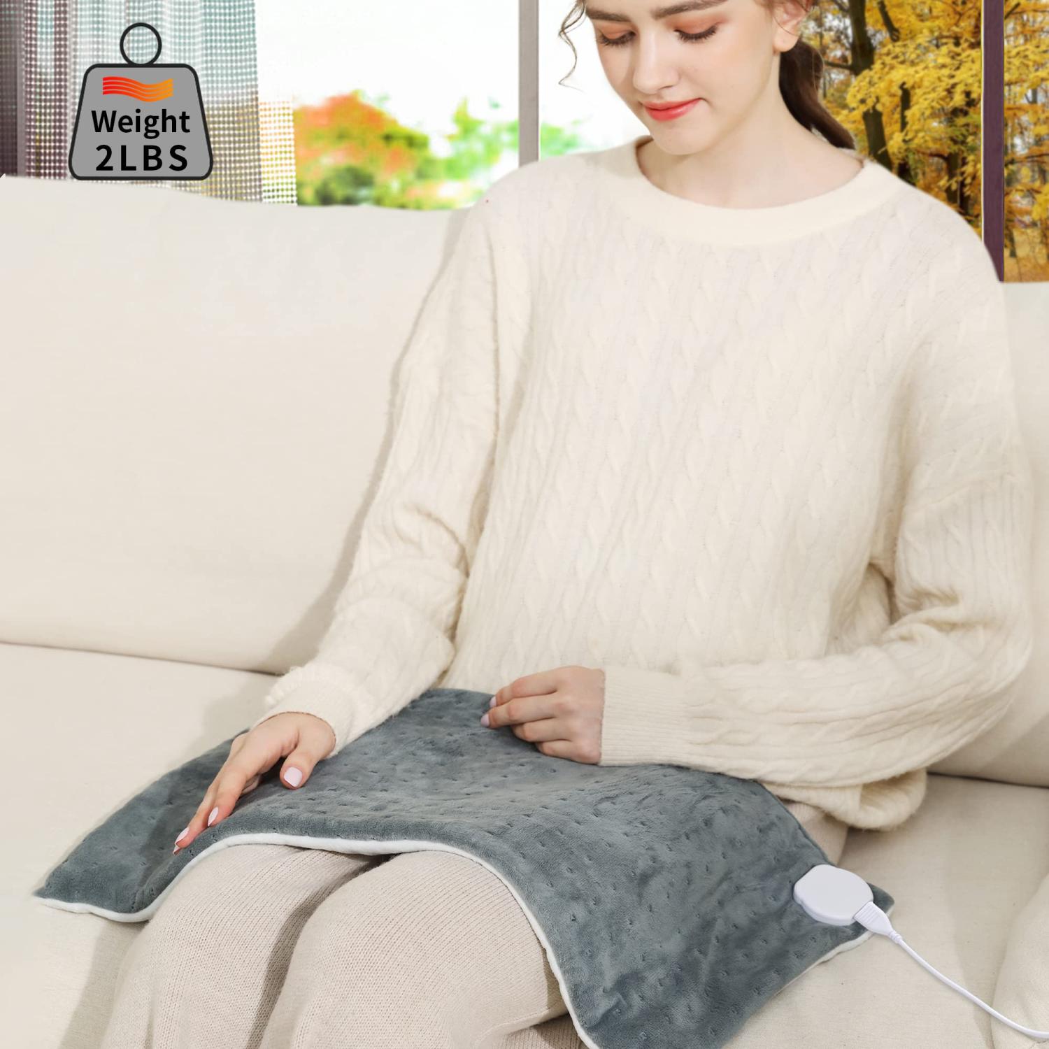 Heating Pad , Electric Weighted Heating Blanket for Back Pain Relief