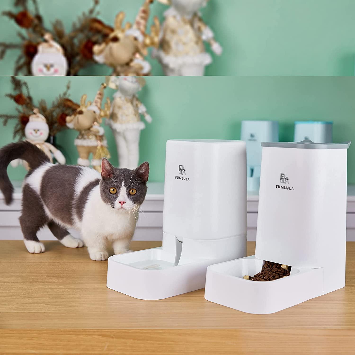 Pet Food Feeder and Water Feeder SelfDispensing Gravity Automatic