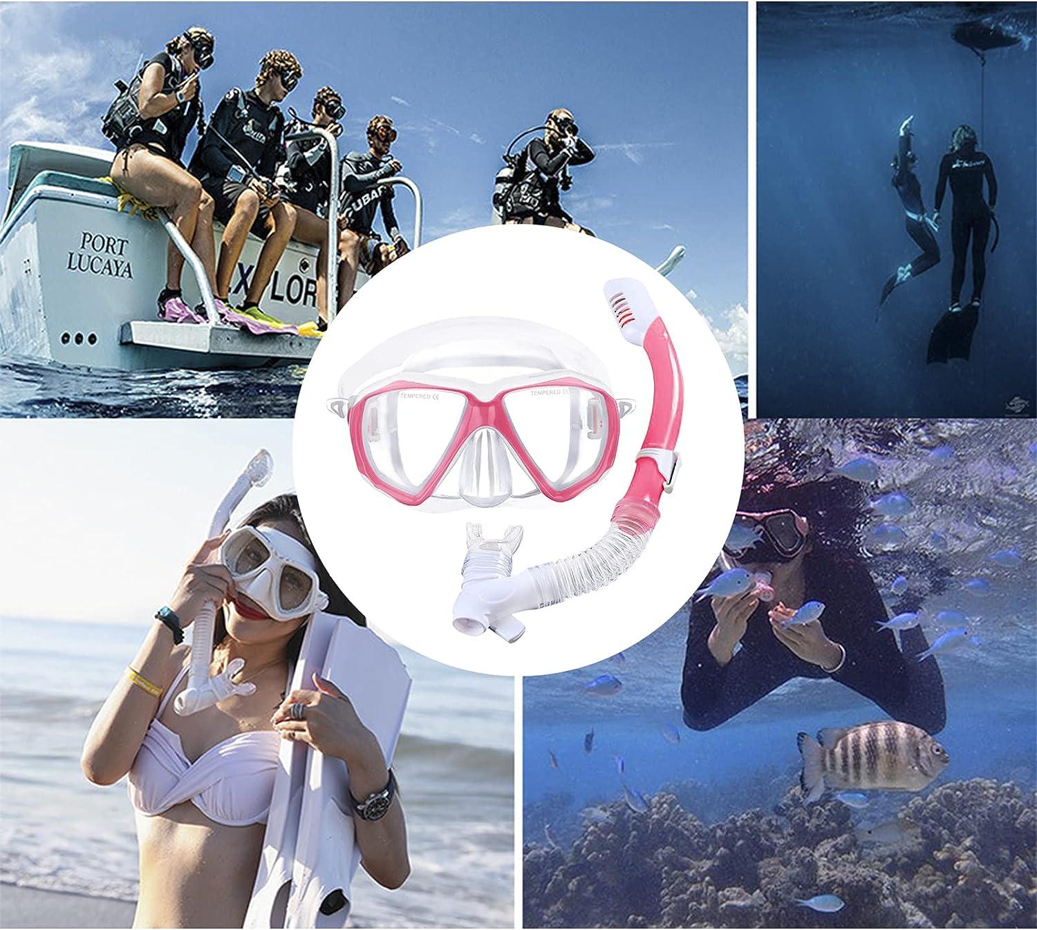 Kids Swim Goggles Scuba Diving Mask Youth No Leak AntiFog Swimming Goggles Nose Cover Clear