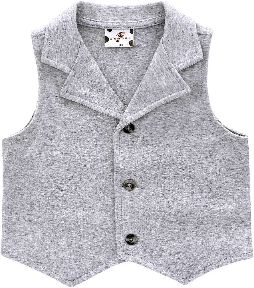 famuka Baby Boy Formal Wedding Outfit Suit Gentleman Tuxedo 3 Piece 9