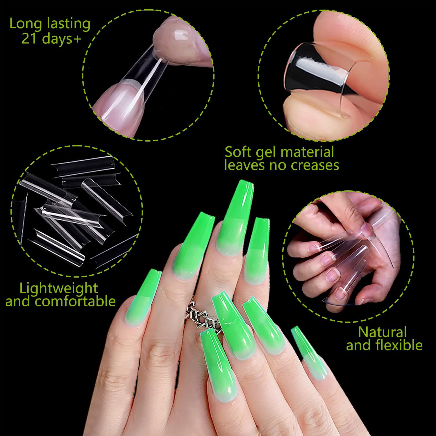 Buy Long Square Nails Online In India - Etsy India