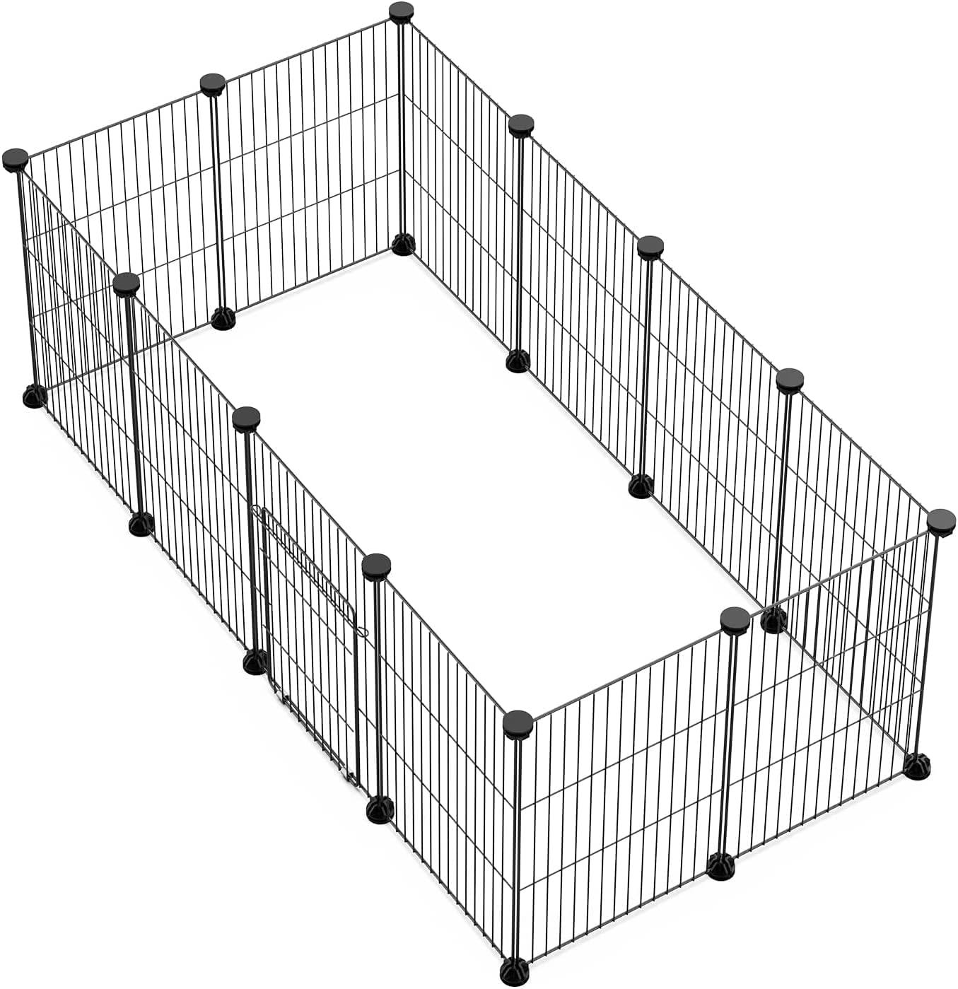 LANGXUN DIY Small Animal Playpen, Pet Playpen, Rabbit Cage, Guinea Pig