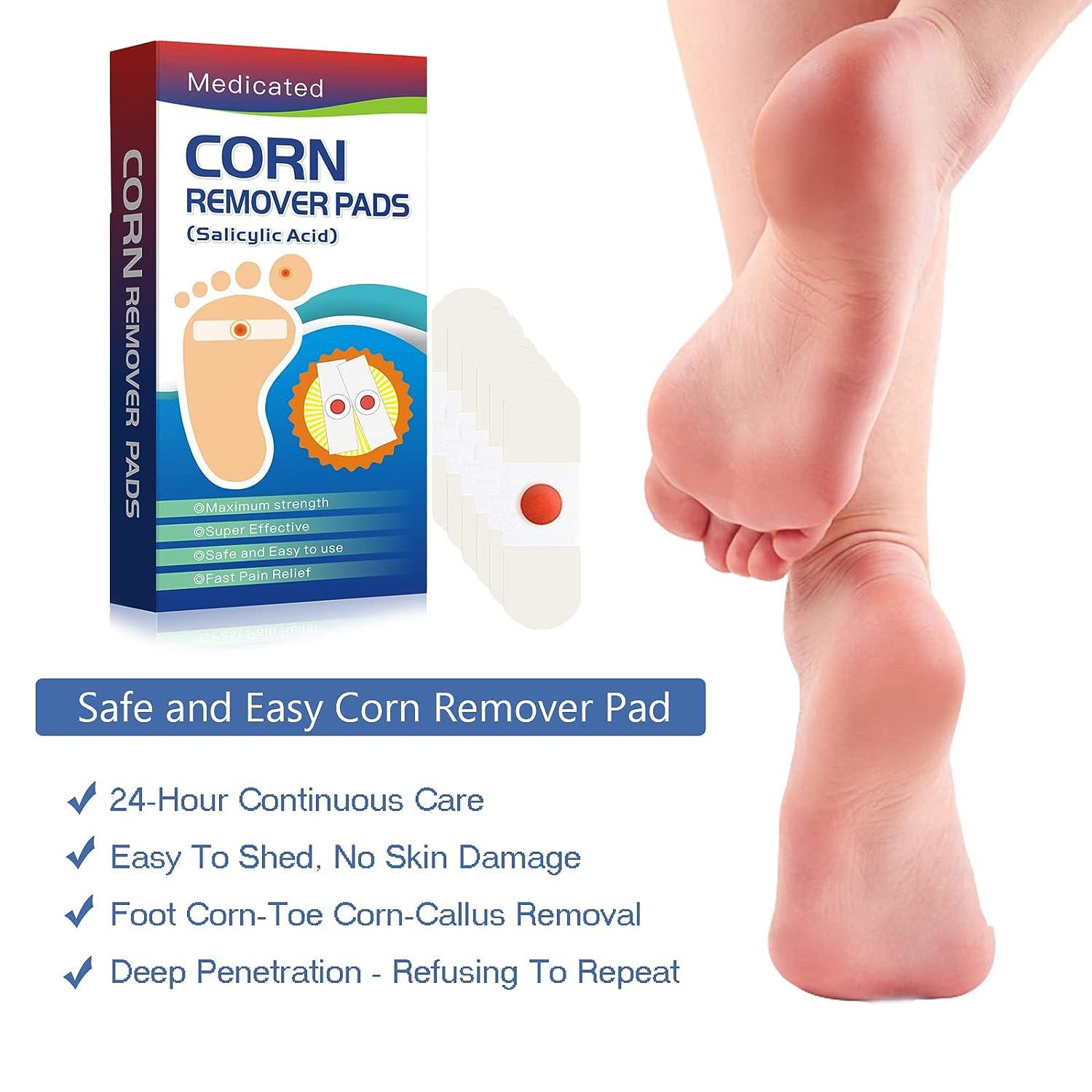 24 Pads Corn Remover Pads Toe Corn And Callus Removal Natural Foot