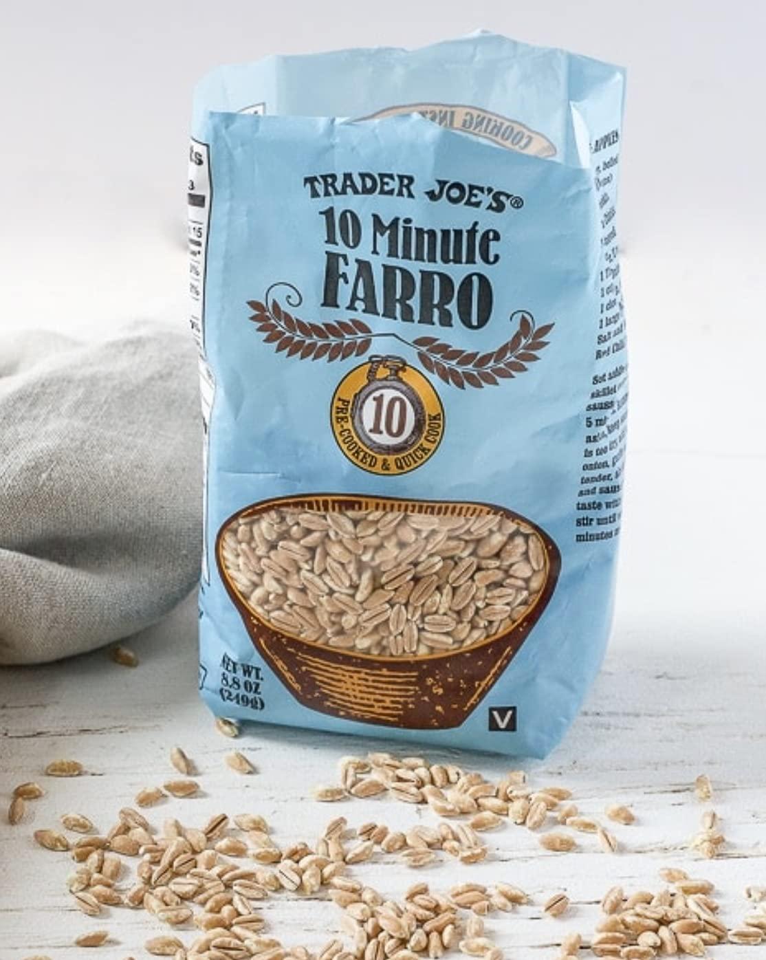 Trader Joe's 10 Minute Farro 8.8 oz Quick Cooked Ancient Grain