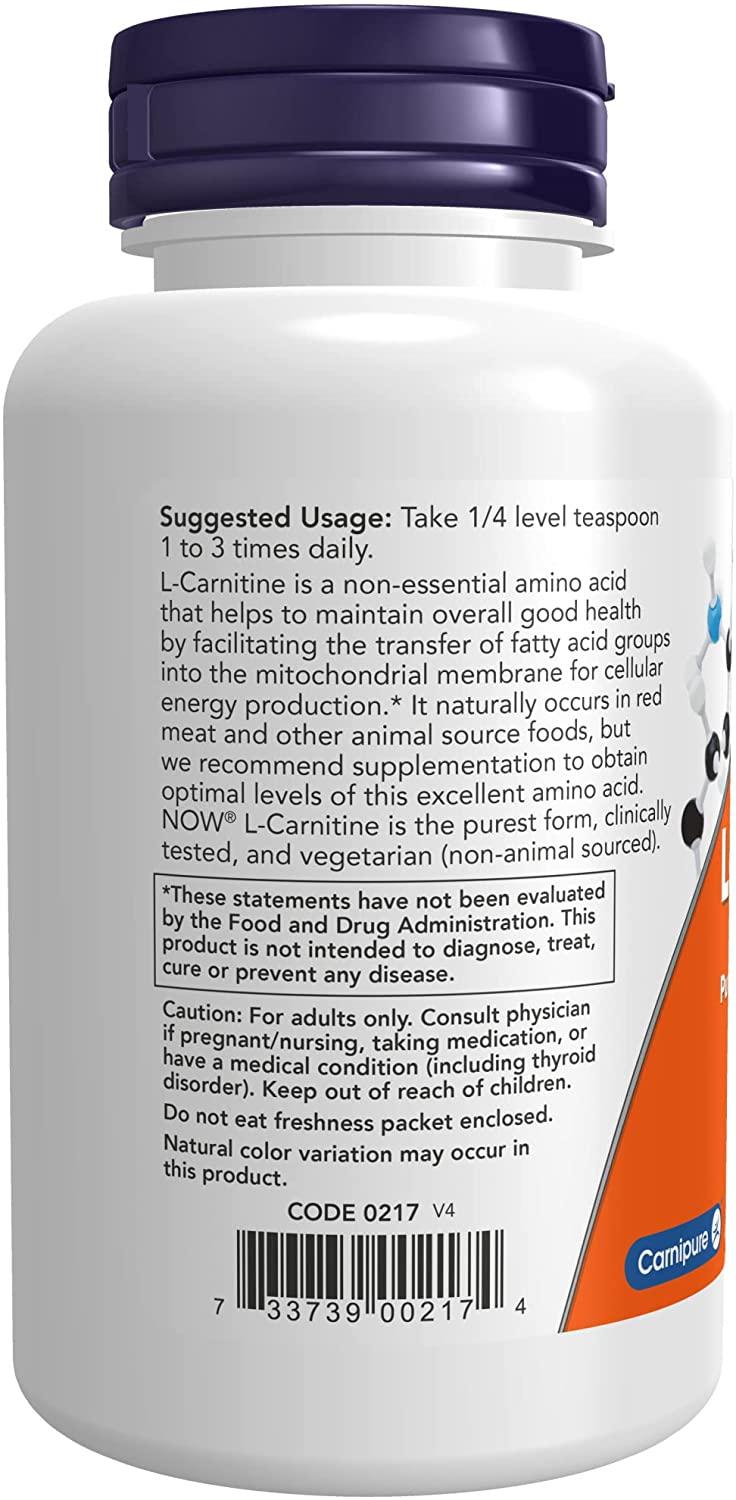 Now Foods L-Carnitine Pure Powder 3 oz | Boost Energy & Metabolism | Buy Now with Express International Delivery Now Foods L-Carnitine Pure Powder 3 oz | Boost Energy & Metabolism | Buy Now with Express International Delivery