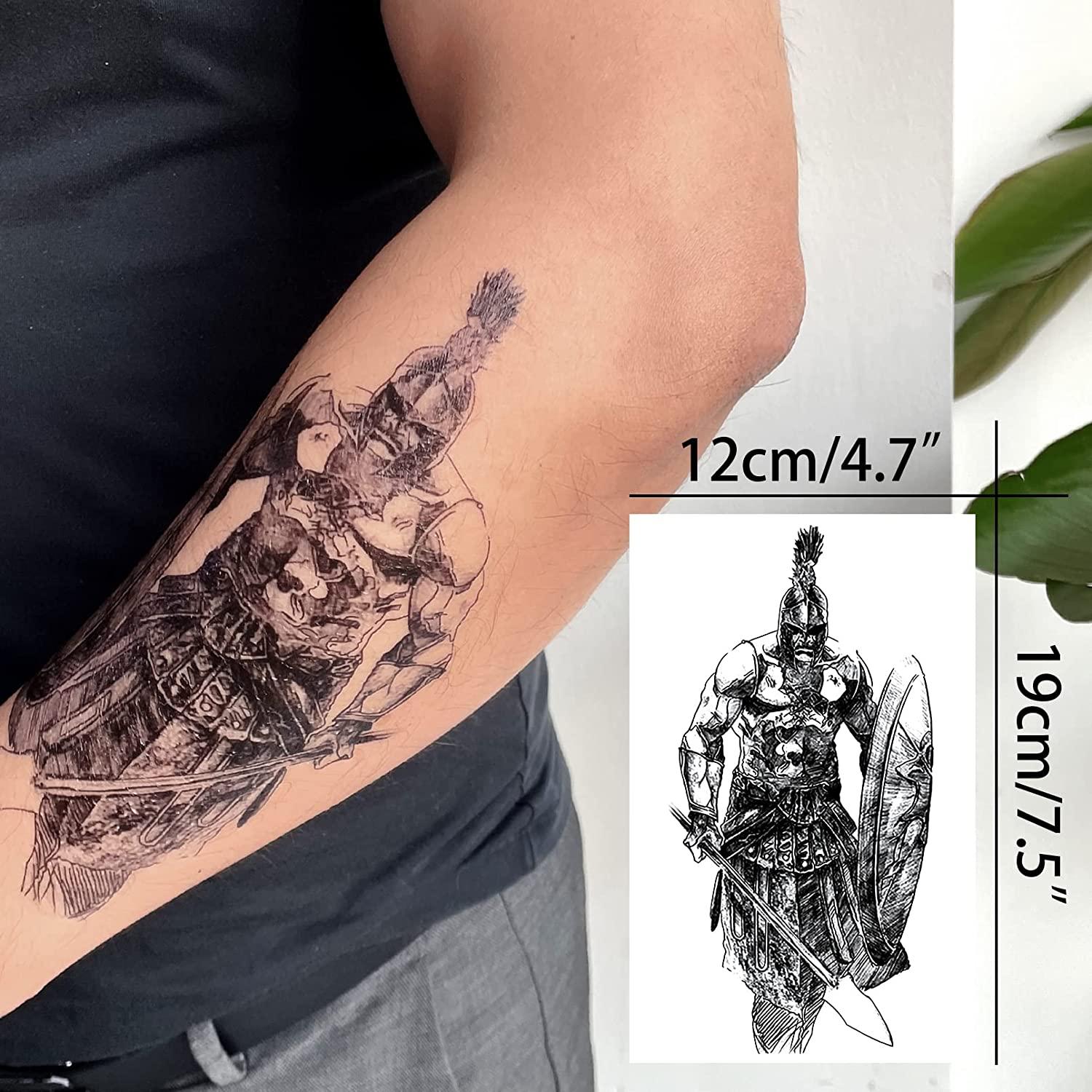 Buy Spartan Warrior Tattoo Design Download High Resolution Digital Art PNG  Transparent Background Printable SVG Tattoo Stencil Online in India - Etsy