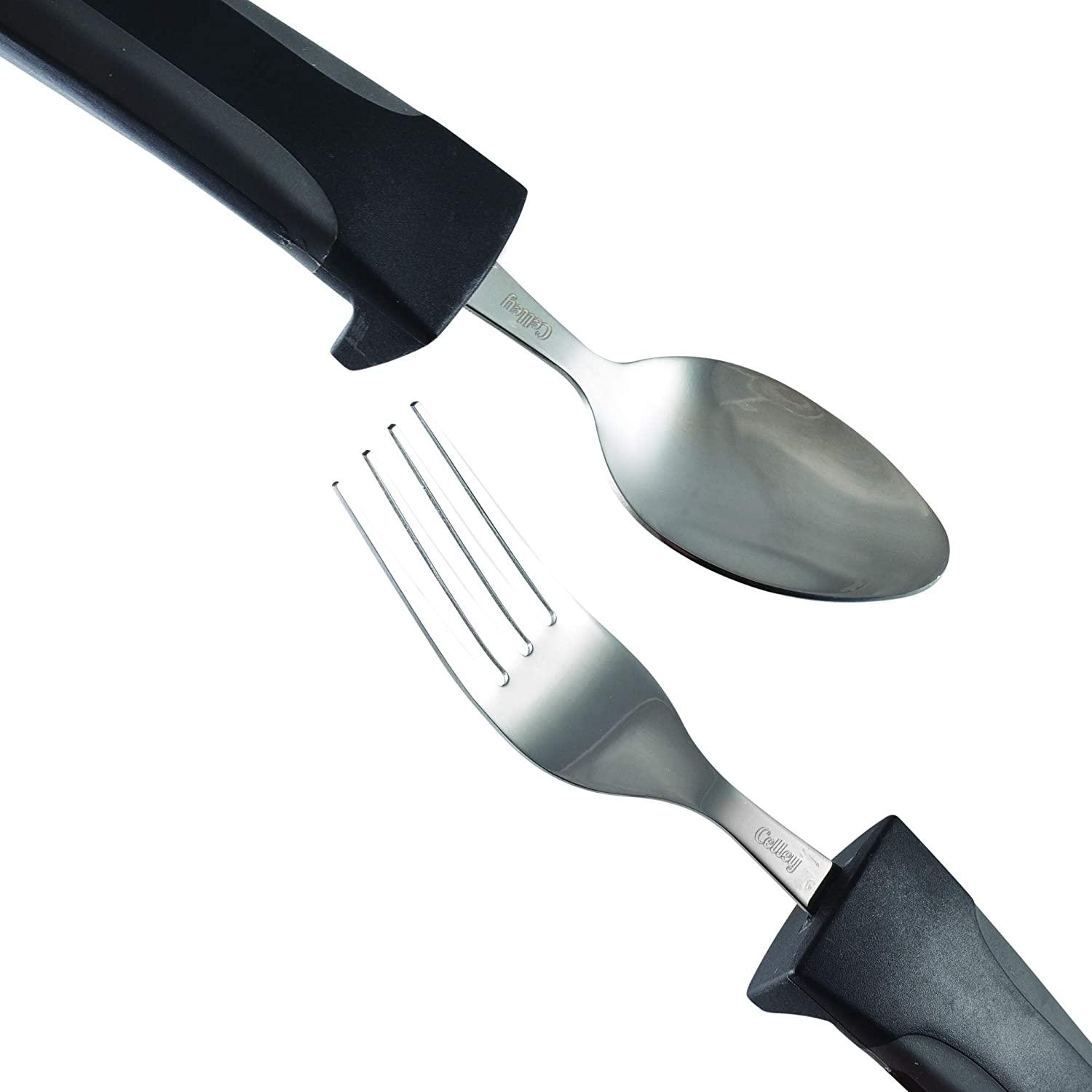Adaptive Eating Utensils for Parkinson's, Arthritis, MS, Elderly Easy