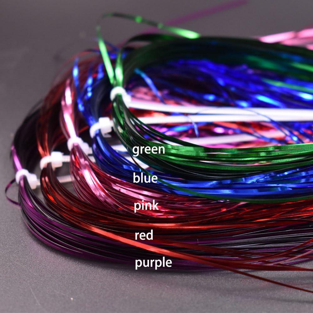 6 Farben Fluoreszierende UV Flashabou 0.36mm Breite Tinsel Flash