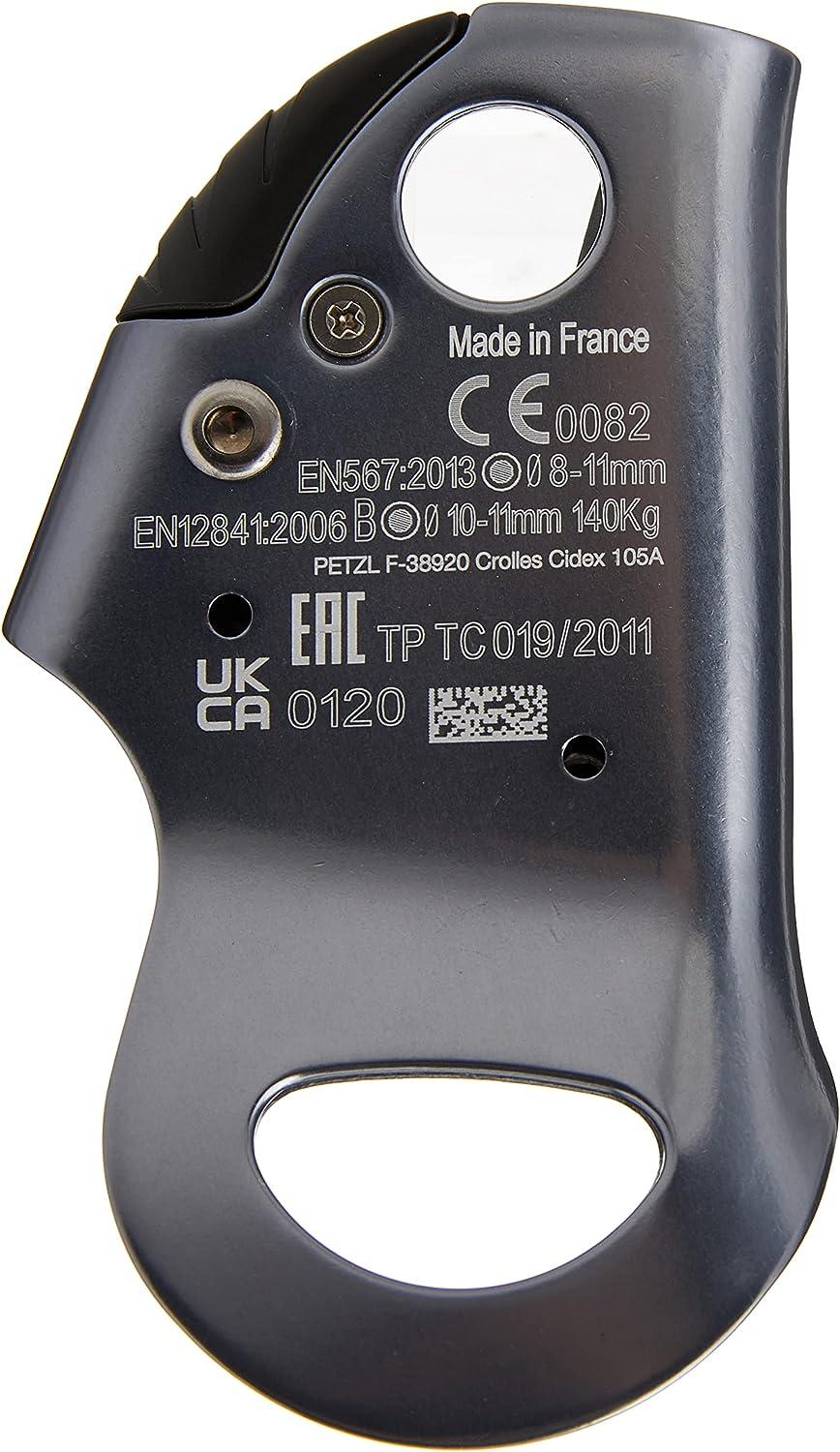 Petzl Basic Ascender Decender Grey Grey Piece