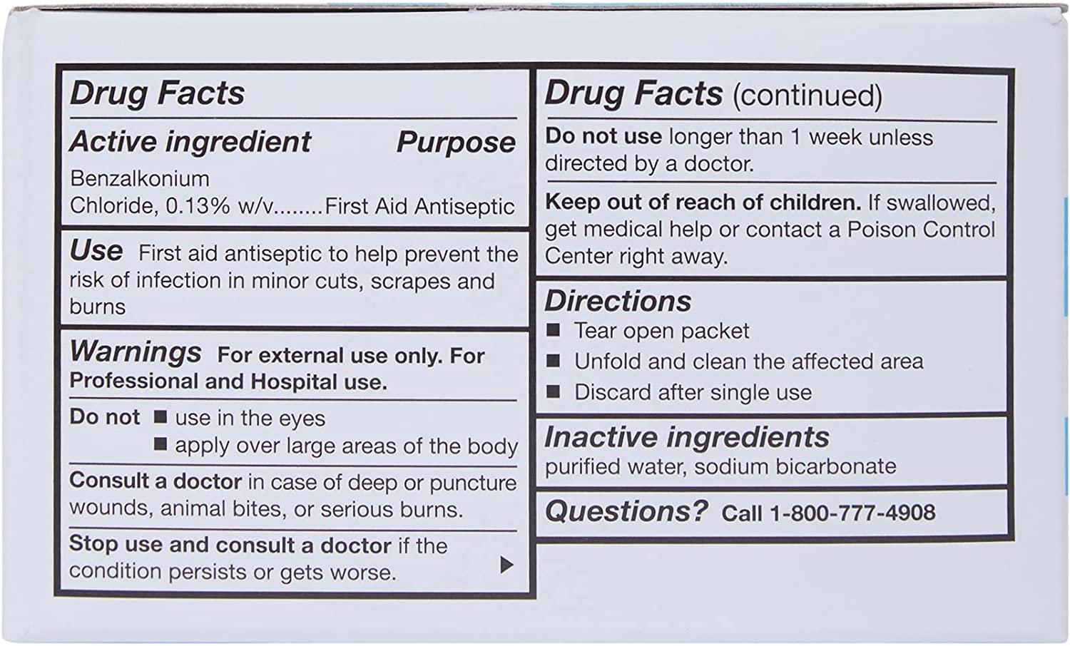 McKesson Benzalkonium Chloride Towelettes, Antiseptic Cleansing