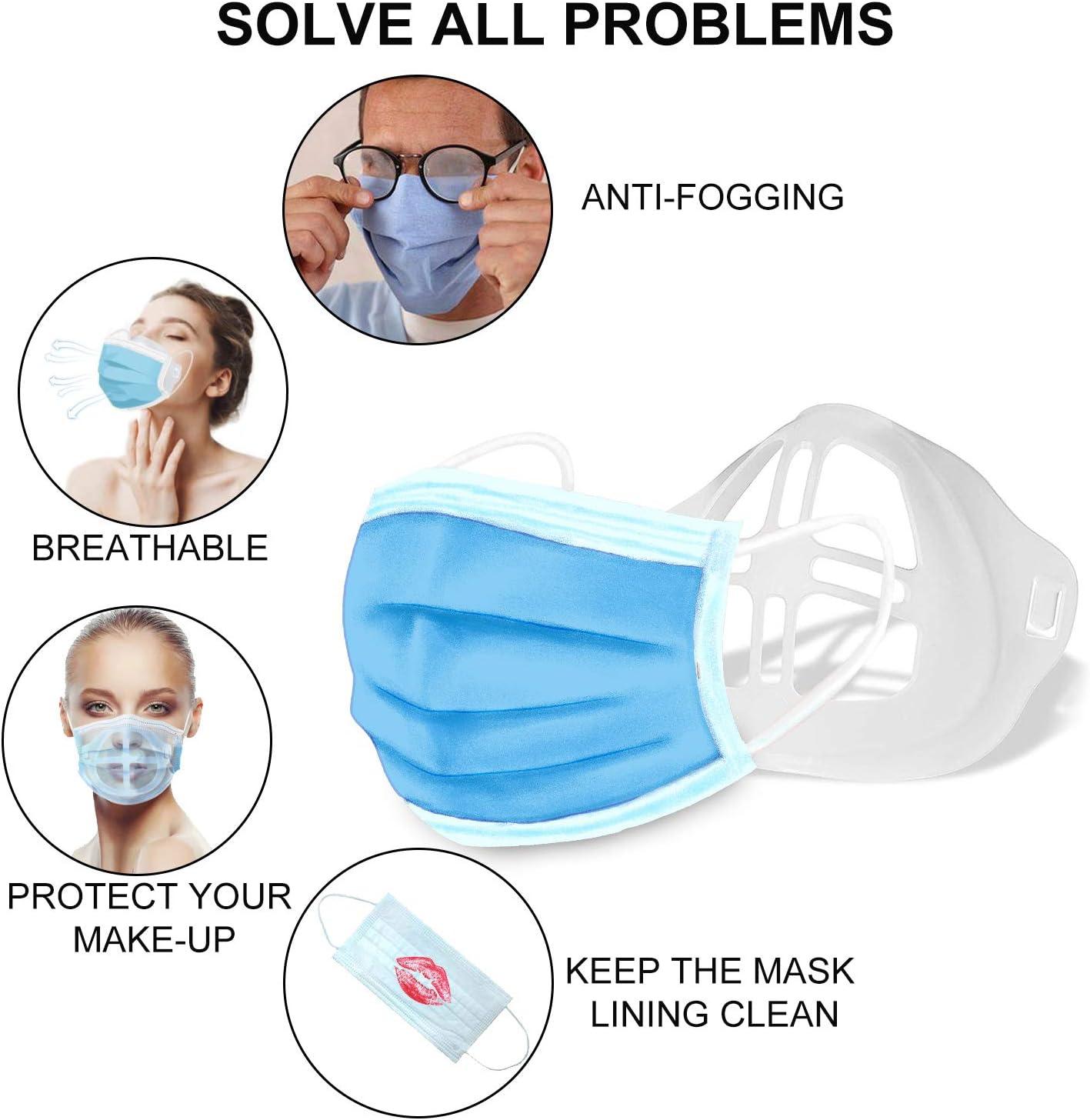 Face Bracket for Mask 3D Silicone Mask Bracket for Comfortable Mask