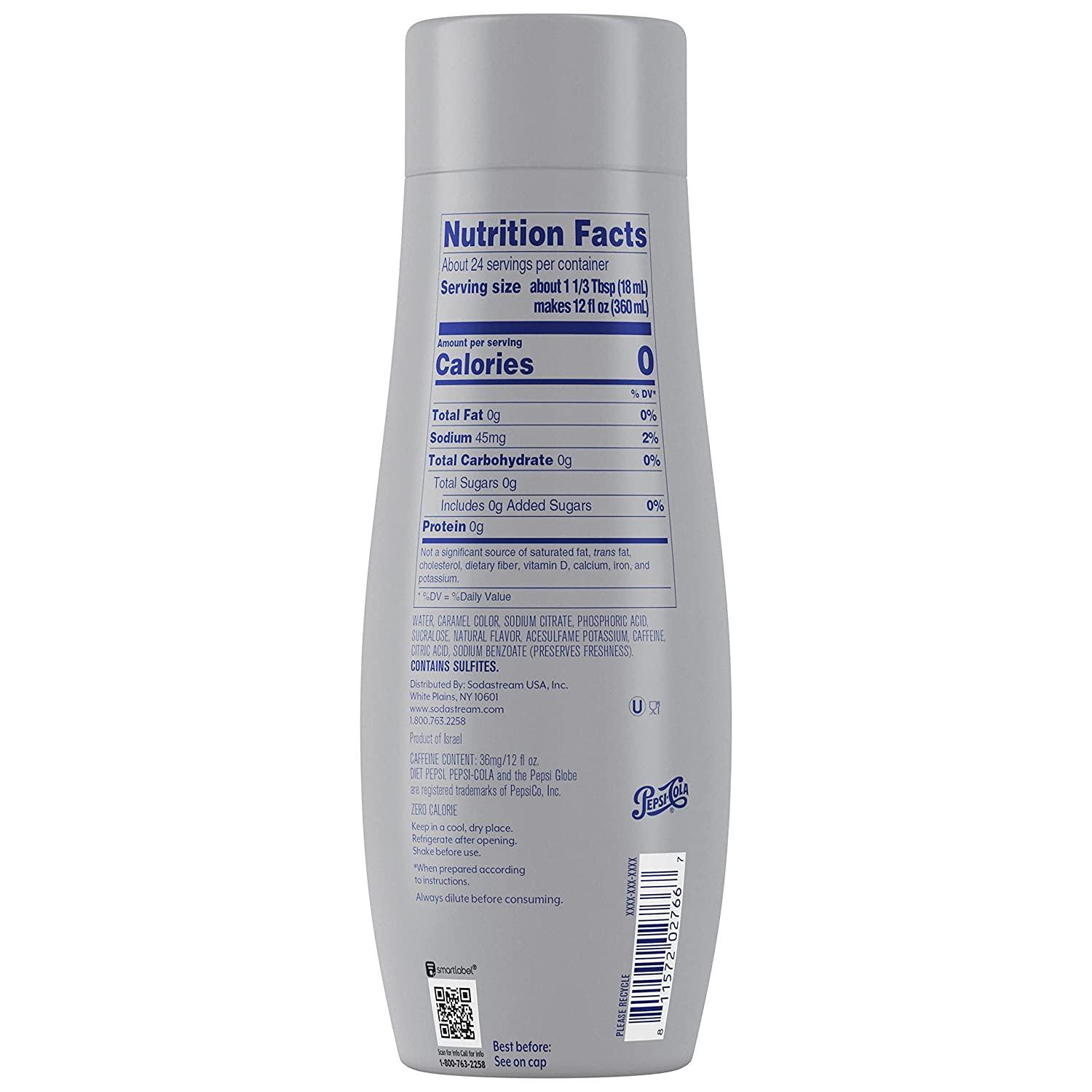 SodaStream Diet Pepsi Beverage Mix (440ml, Pack of 4) Convenient and