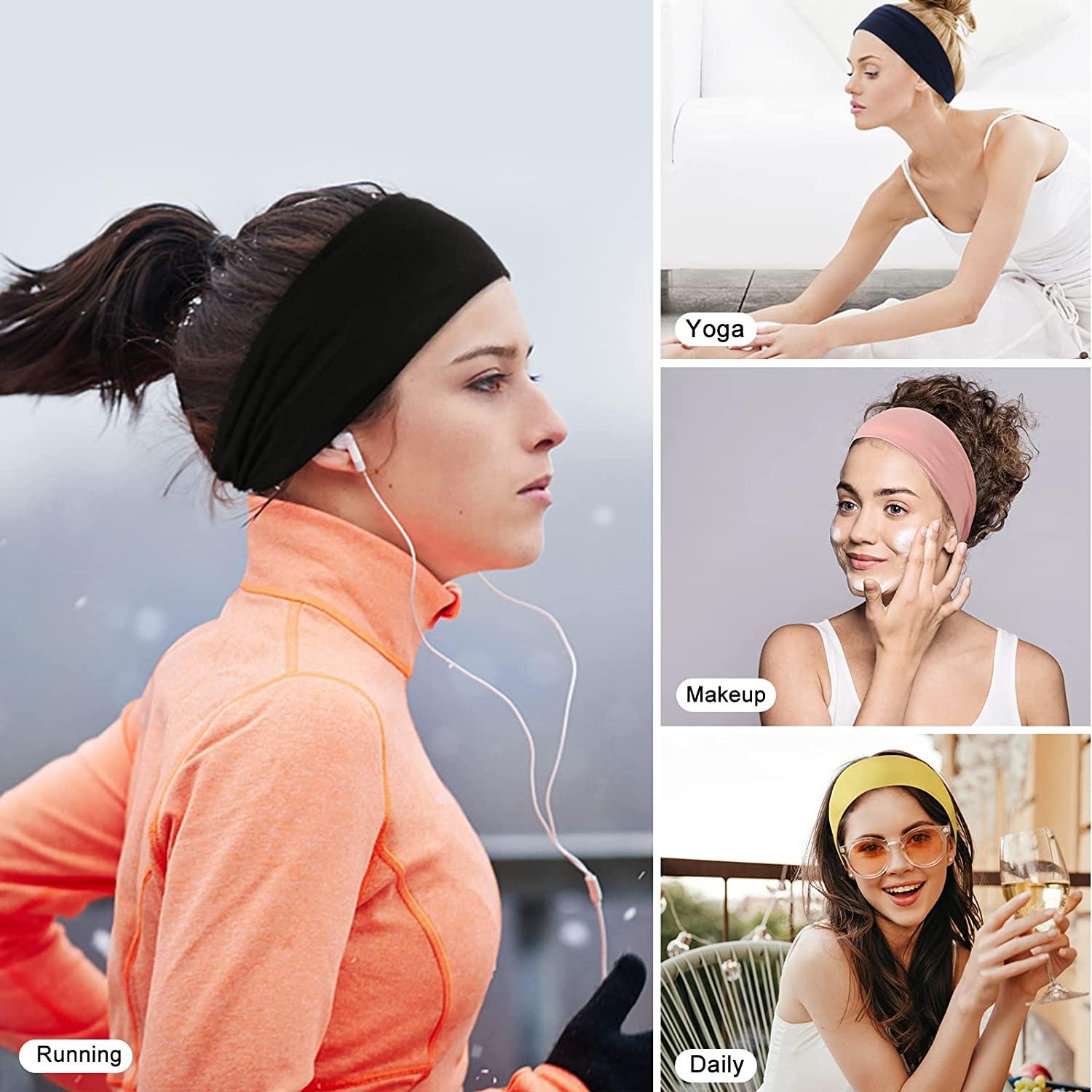 Pack Stretchy Headbands for Women No Slip Turban Head Wraps