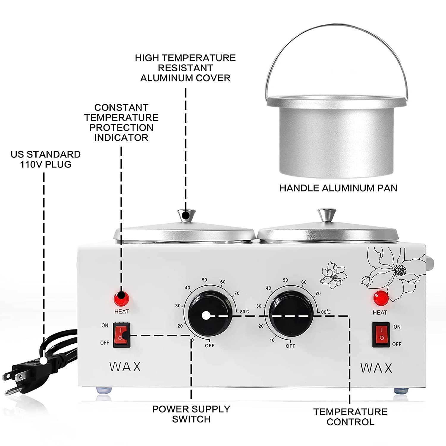 Waxing Kit Portable Wax Warmer Machine for Painless Hair Removal